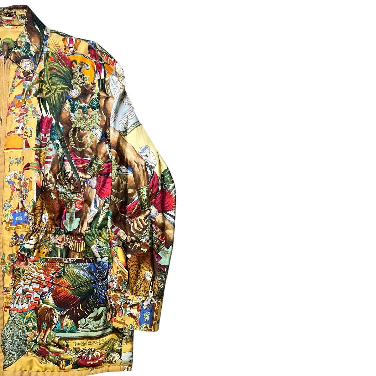 Hermes Hermès 1992 Silk Reversible Jacket - Art by Kermit Oliver Size US M / EU 48-50 / 2 - 11 Thumbnail