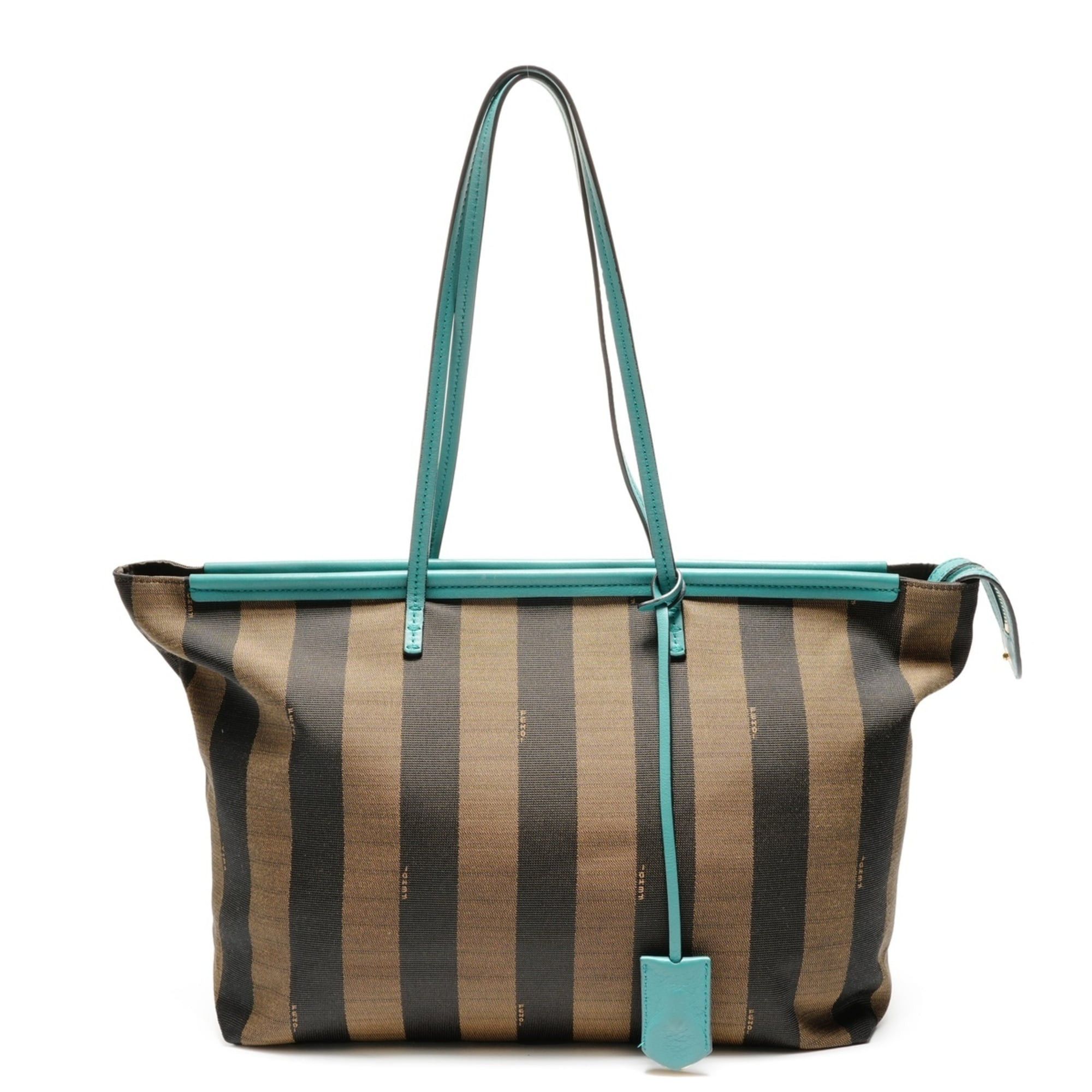 Fendi Fendi Pecan Canvas and Leather Shoulder Bag, Brown, WS26156 Size ONE SIZE - 1 Thumbnail