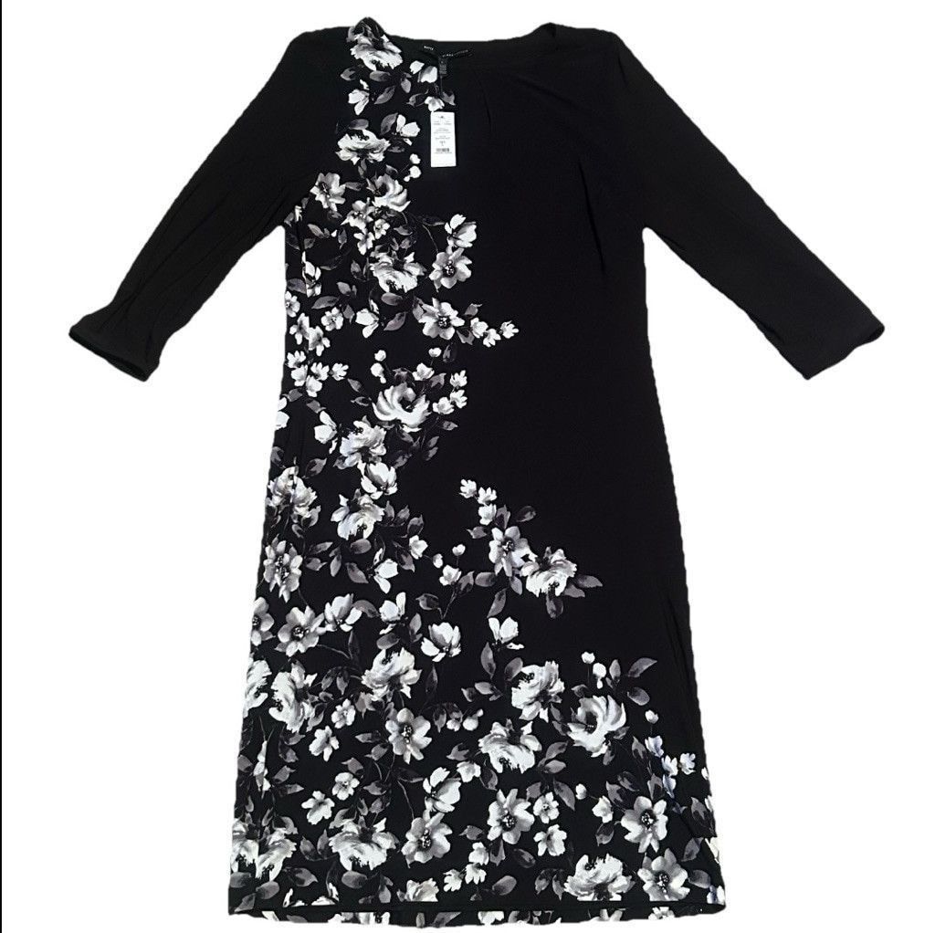 white house black market black and white dress reversible you can wear two ways Spring for black + white