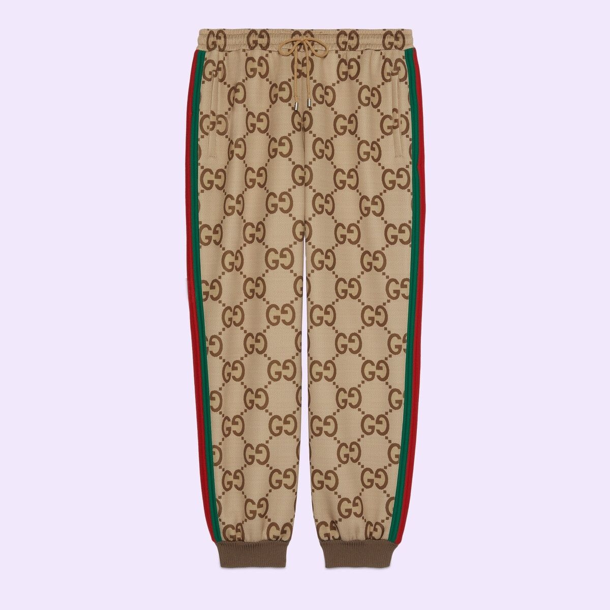 Gucci o1s1wg110725 Jumbo GG Jogging Pant With Web in Multicolor Size US 40 / EU 56 - 1 Thumbnail