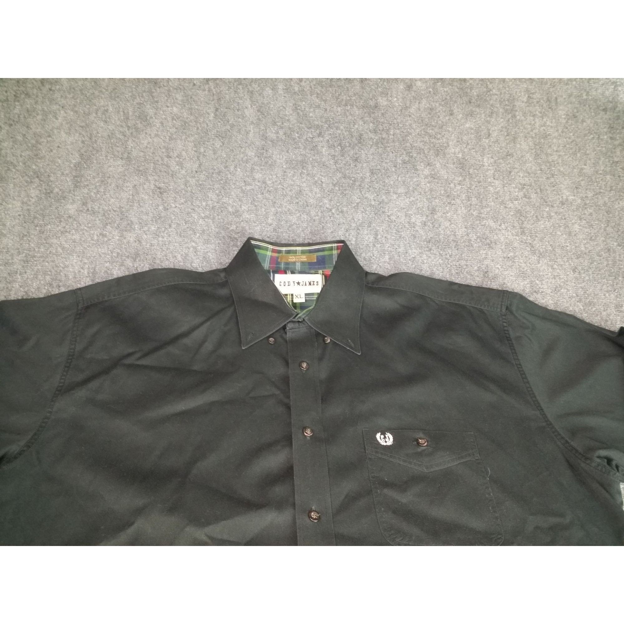 Cody James Cody James Button Up Shirt Men Sz XL Black Long Sleeve Cowbo Size US XL / EU 56 / 4 - 2 Thumbnail