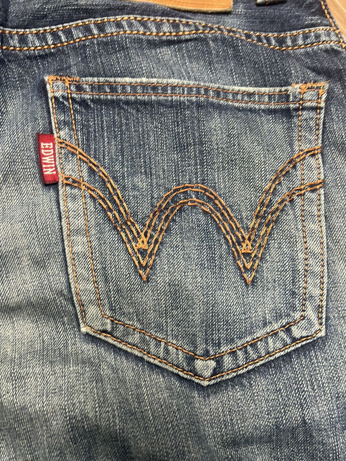Edwin Edwin Japan Denim Ripped Distressed Relaxed Fit Jeans (42) Size US 30 / EU 46 - 17 Thumbnail