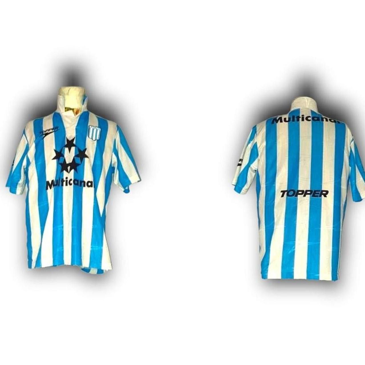 Other Racing Club Argentine 1995 1996 Home Topper Shirt Jersey Size US L / EU 52-54 / 3 - 2 Thumbnail