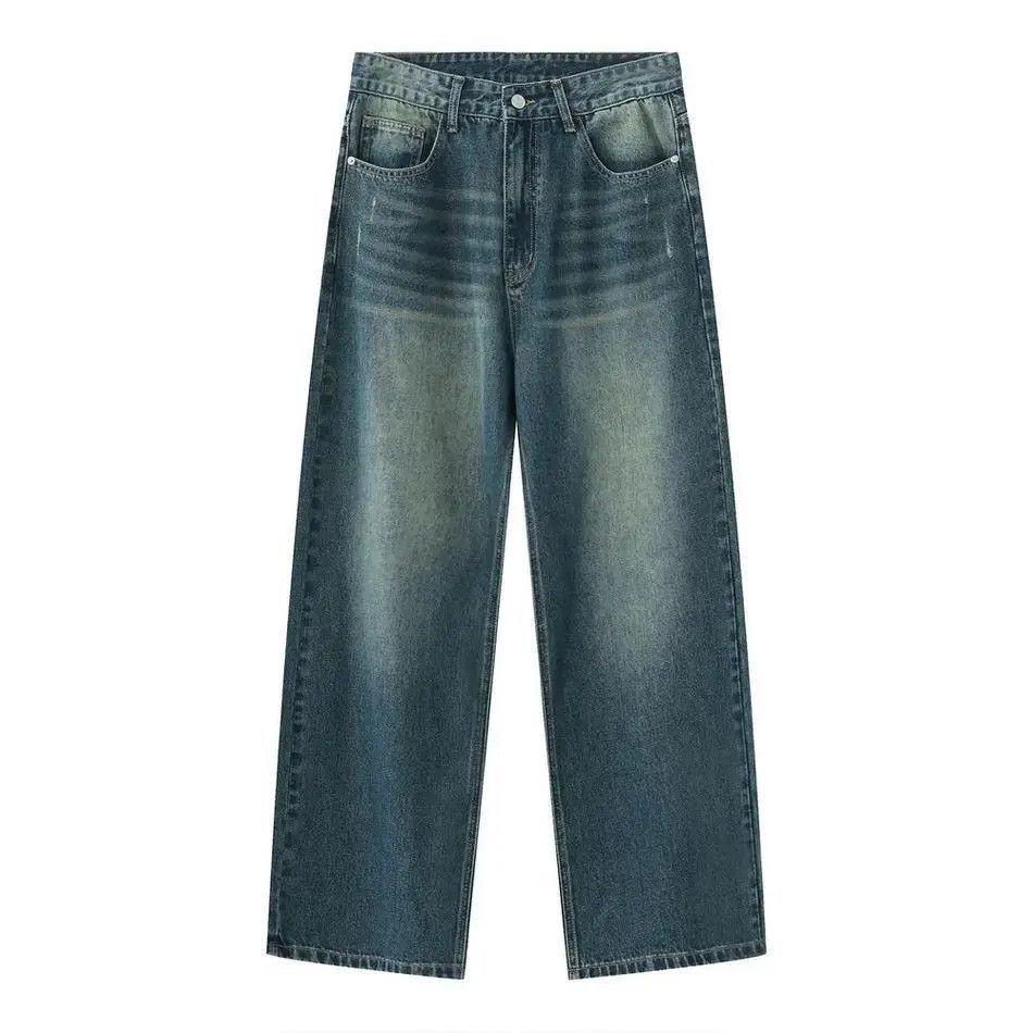 Japanese Brand Retro loose straight leg jeans Size US 32 / EU 48 - 5 Thumbnail