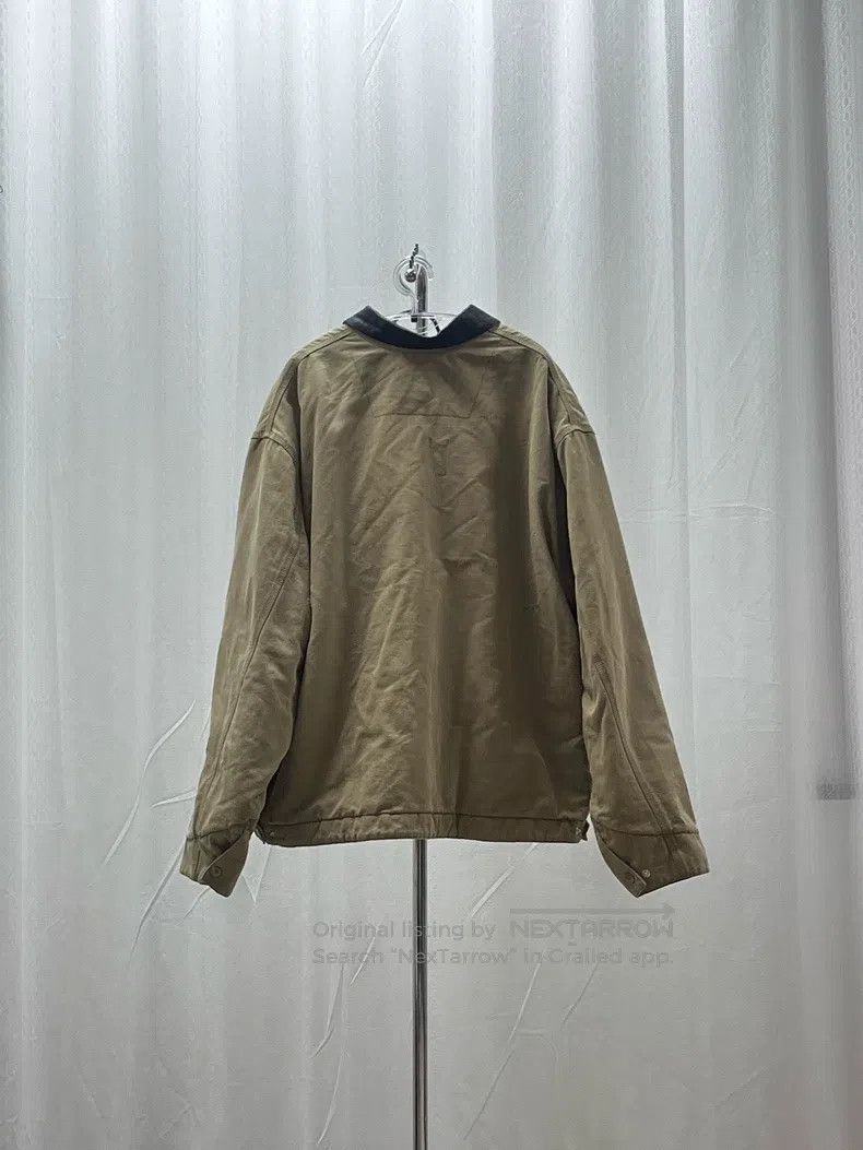 Balenciaga Balenciaga Leather Collar Double B Carhartt Washed Jacket Size US L / EU 52-54 / 3 - 2 Thumbnail