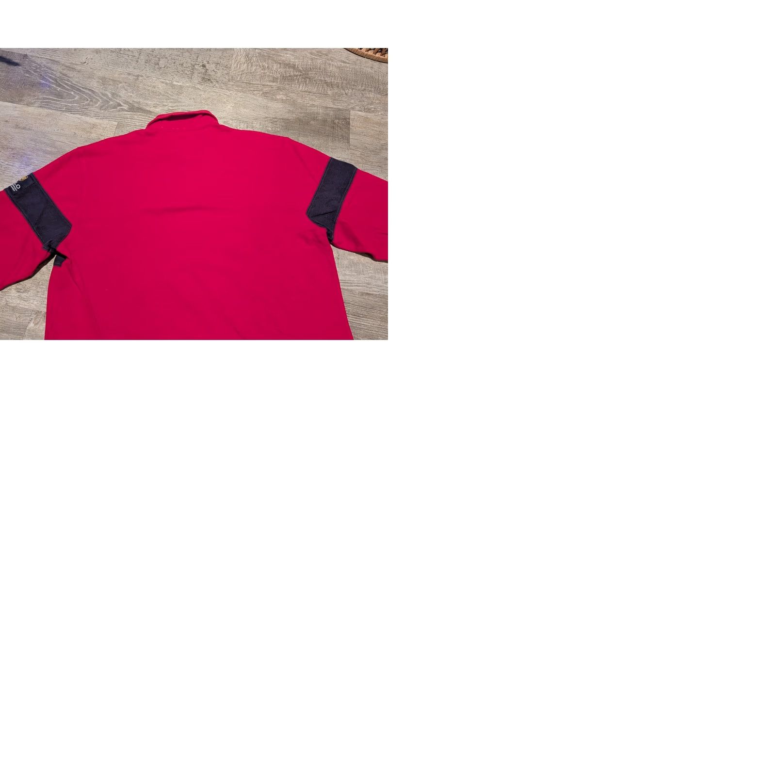 Ralph Lauren VINTAGE 90s Ralph Lauren Polo Jeans Co Rugby Shirt Long Sleeve Red M USA Made Mens Polo Shirt Size US M / EU 48-50 / 2 - 10 Thumbnail