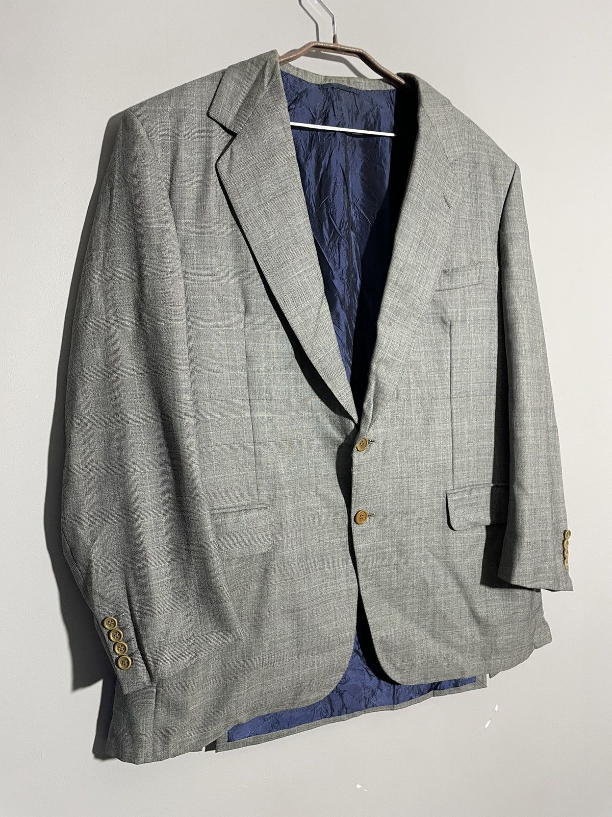 Vintage Brioni Wool Gray Blazer size 54
