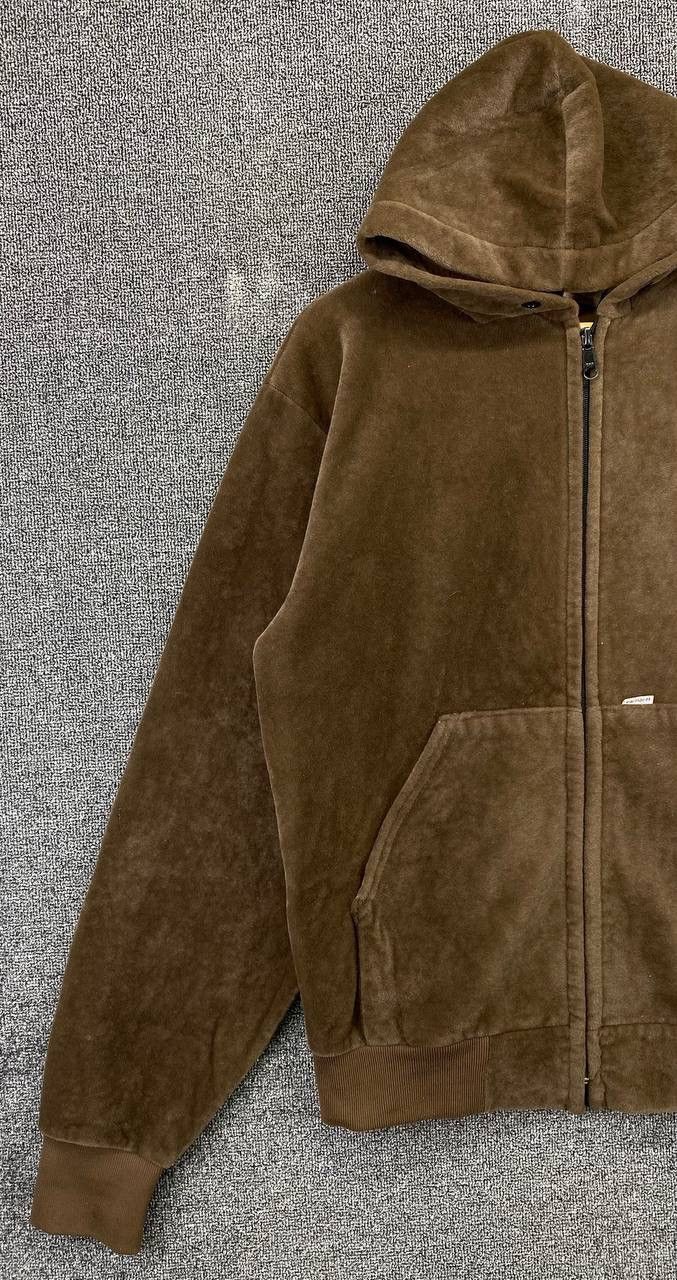 Carhartt Vintage 1990s Carhartt Fleece Faux Fur Zip Up Hoodie Jacket Size US M / EU 48-50 / 2 - 3 Thumbnail