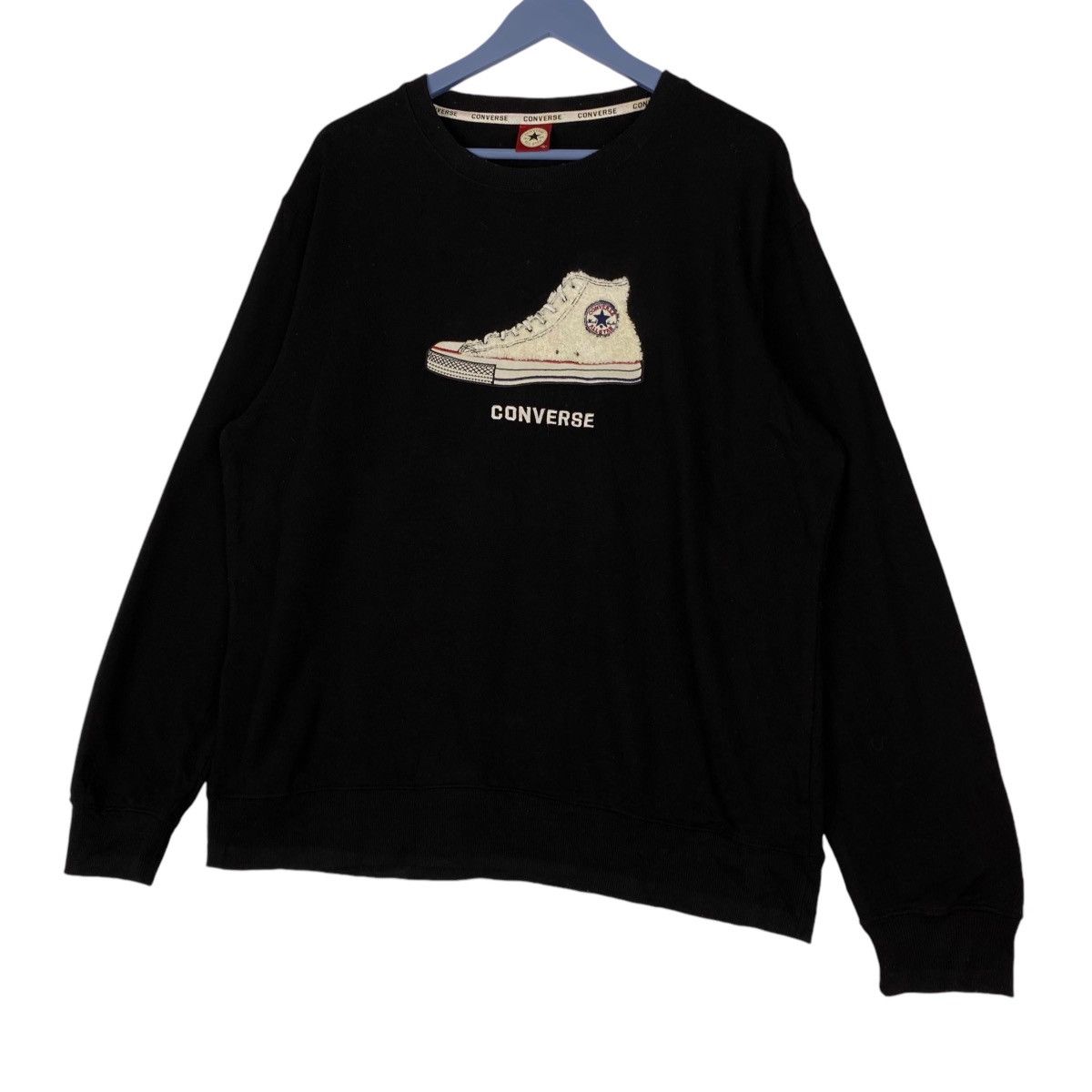 Converse × Vintage Vintage Converse All Star Crewneck Sweatshirt Pullover Size US XL / EU 56 / 4 - 2 Thumbnail