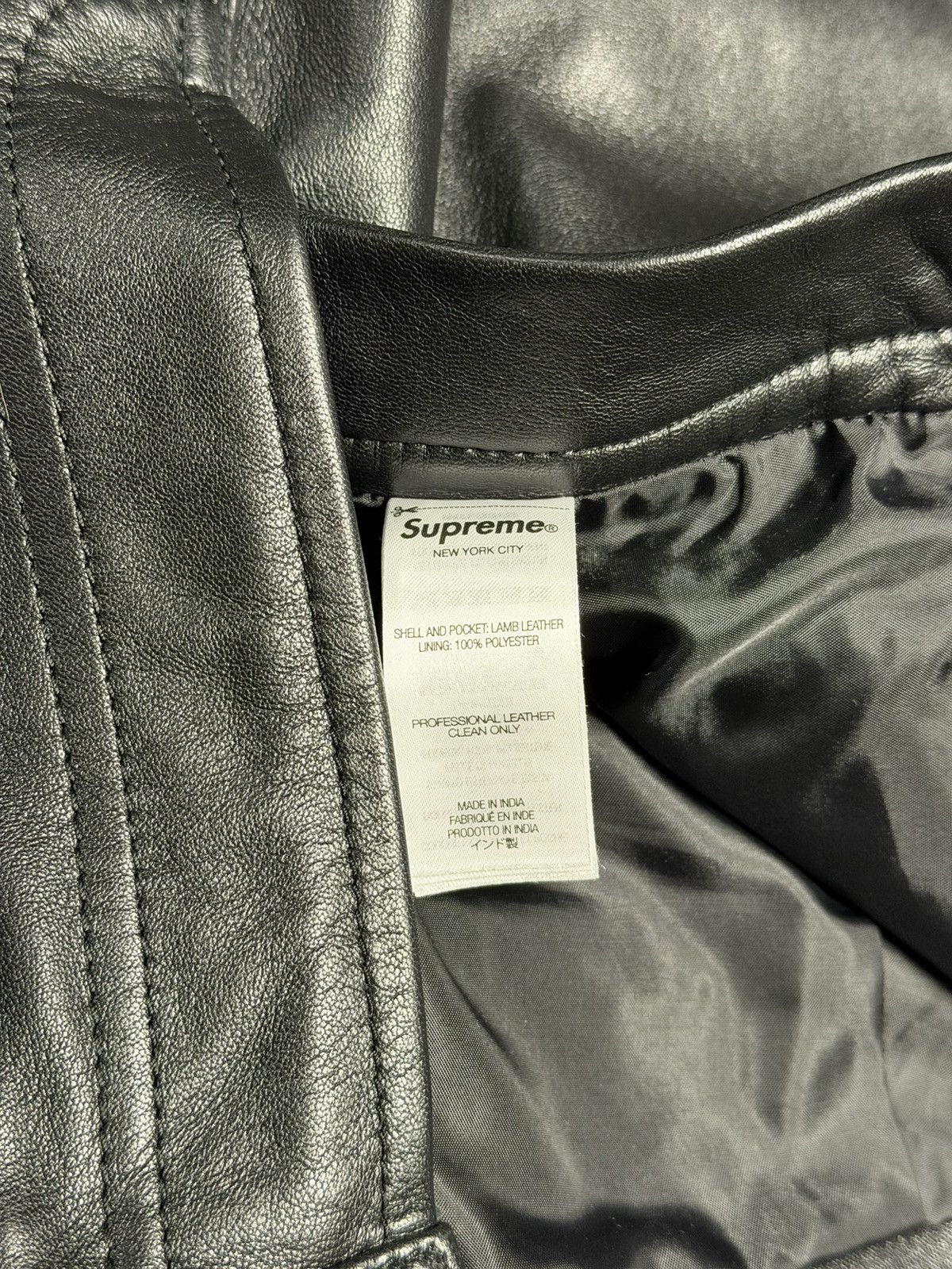 Supreme Supreme Leather Shorts Size US 32 / EU 48 - 2 Thumbnail