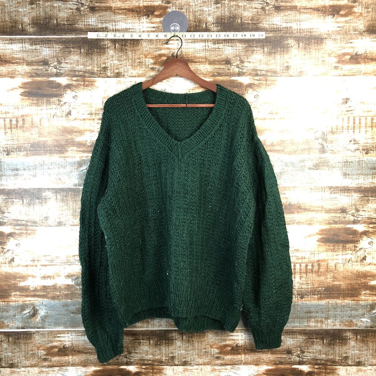 Japanese Brand DL Japan handmade vintage Green Knitwear #C552 Size US XL / EU 56 / 4 - 1 Thumbnail