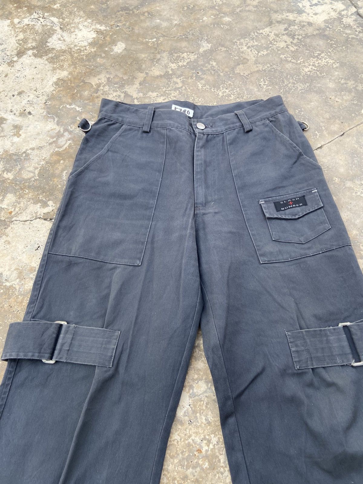 Japanese Brand Slash + Number Bondage Style Pant Size US 29 - 3 Thumbnail