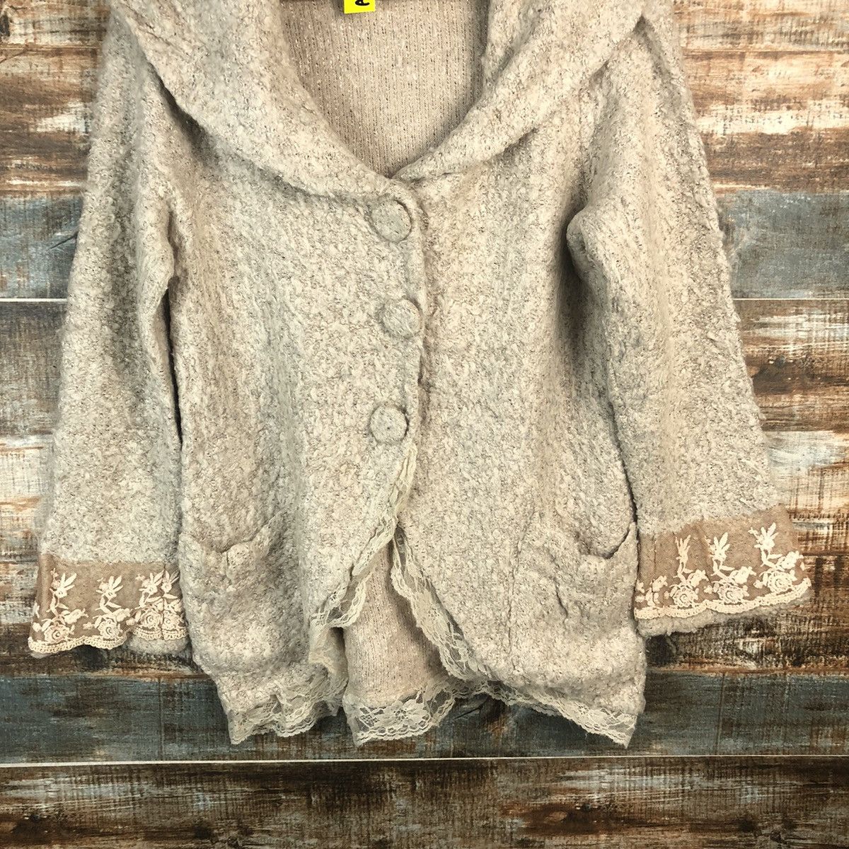 Homespun Knitwear Axes Femme Brown Cardigan Knitwear #A1856 Size S / US 4 / IT 40 - 6 Thumbnail