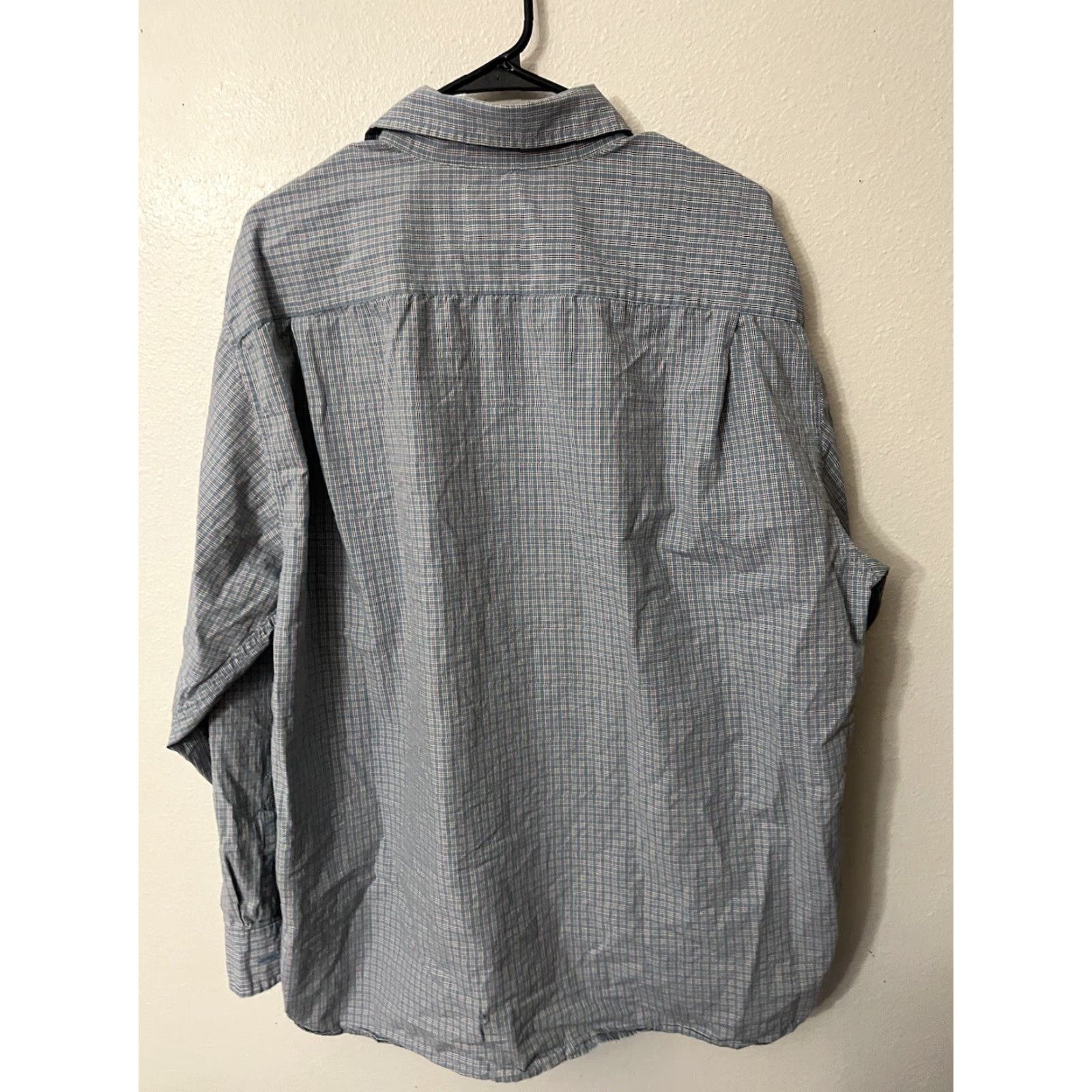 Gap Gap Classic Fit Cotton Button-Up Shirt XL Blue Striped Long Sleeve Mens Size US XL / EU 56 / 4 - 2 Thumbnail