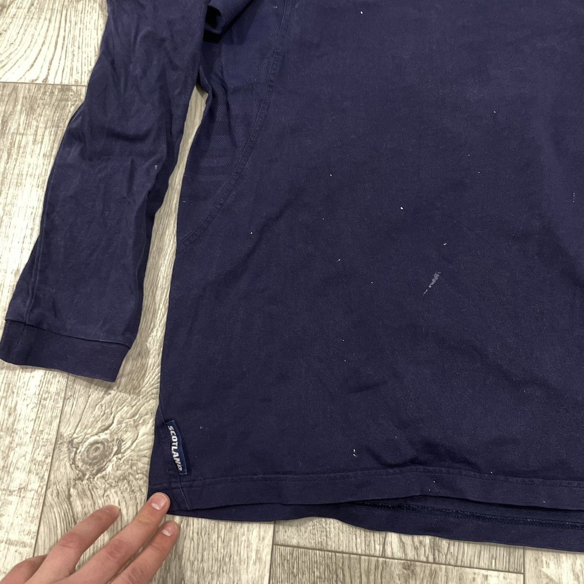 Vintage Match worn SCOTLAND RUGBY WORLD CUP SHIRT jersey macron Size US L / EU 52-54 / 3 - 3 Thumbnail