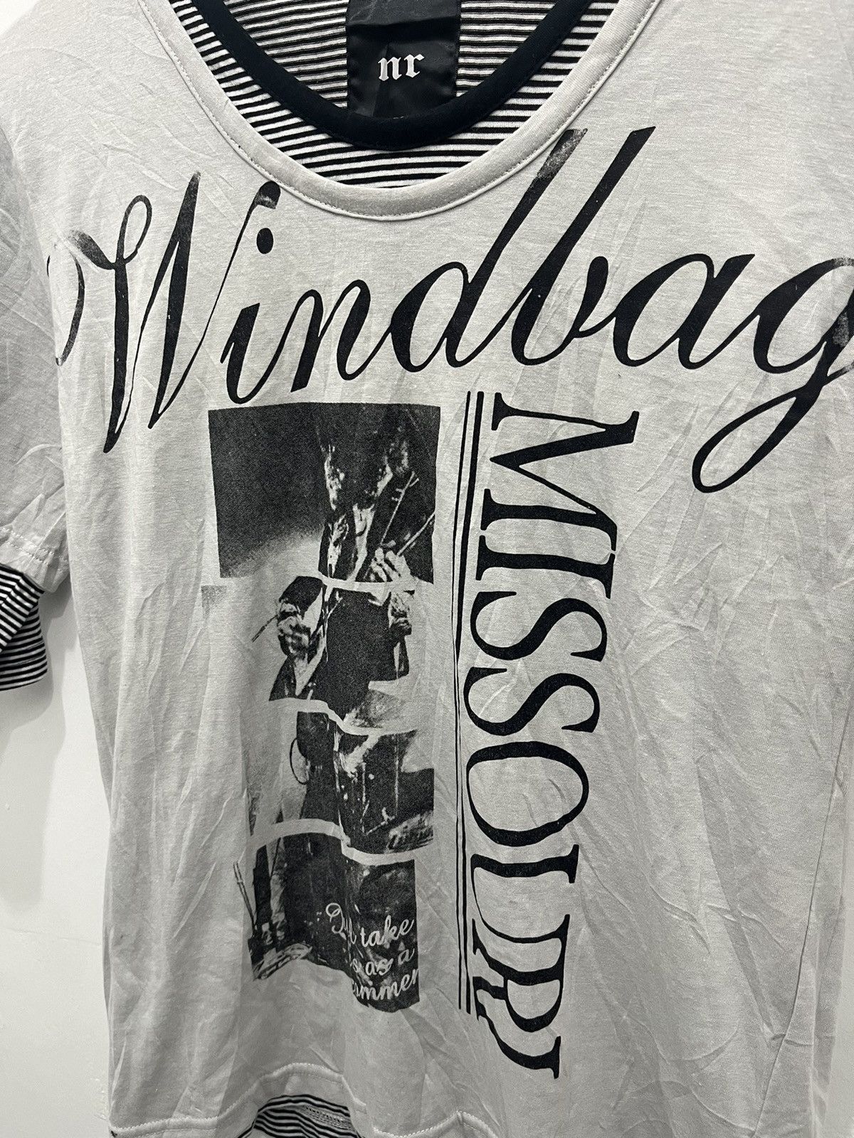 Japanese Brand Y2K NR Double Layer Windbag Missouri Hysteric Style Tee Size US L / EU 52-54 / 3 - 3 Thumbnail