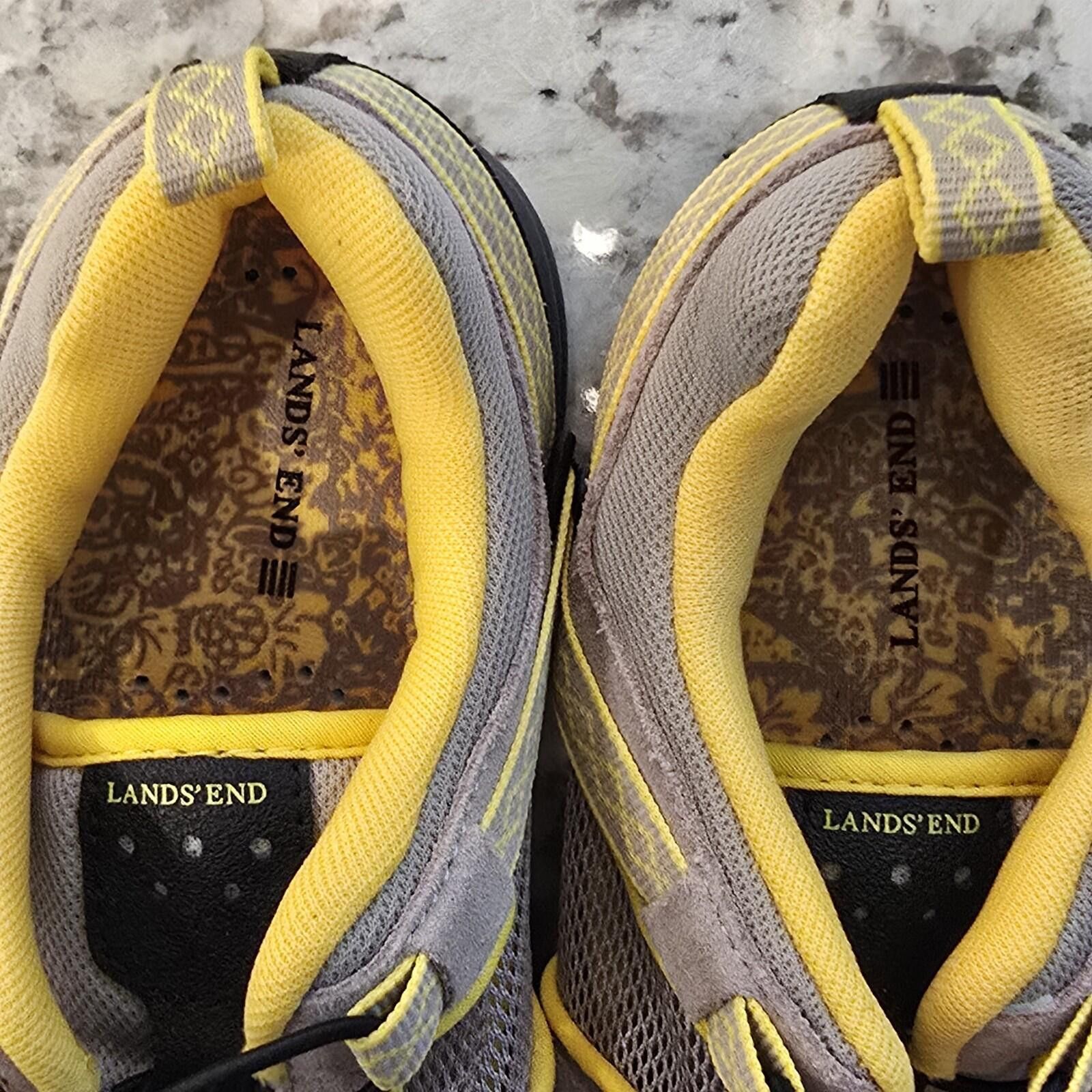 Lands' End Lands End - Womens 6.5 Gull Gray Yellow Trekker Shoes Size US 6.5 / IT 36.5 - 5 Thumbnail