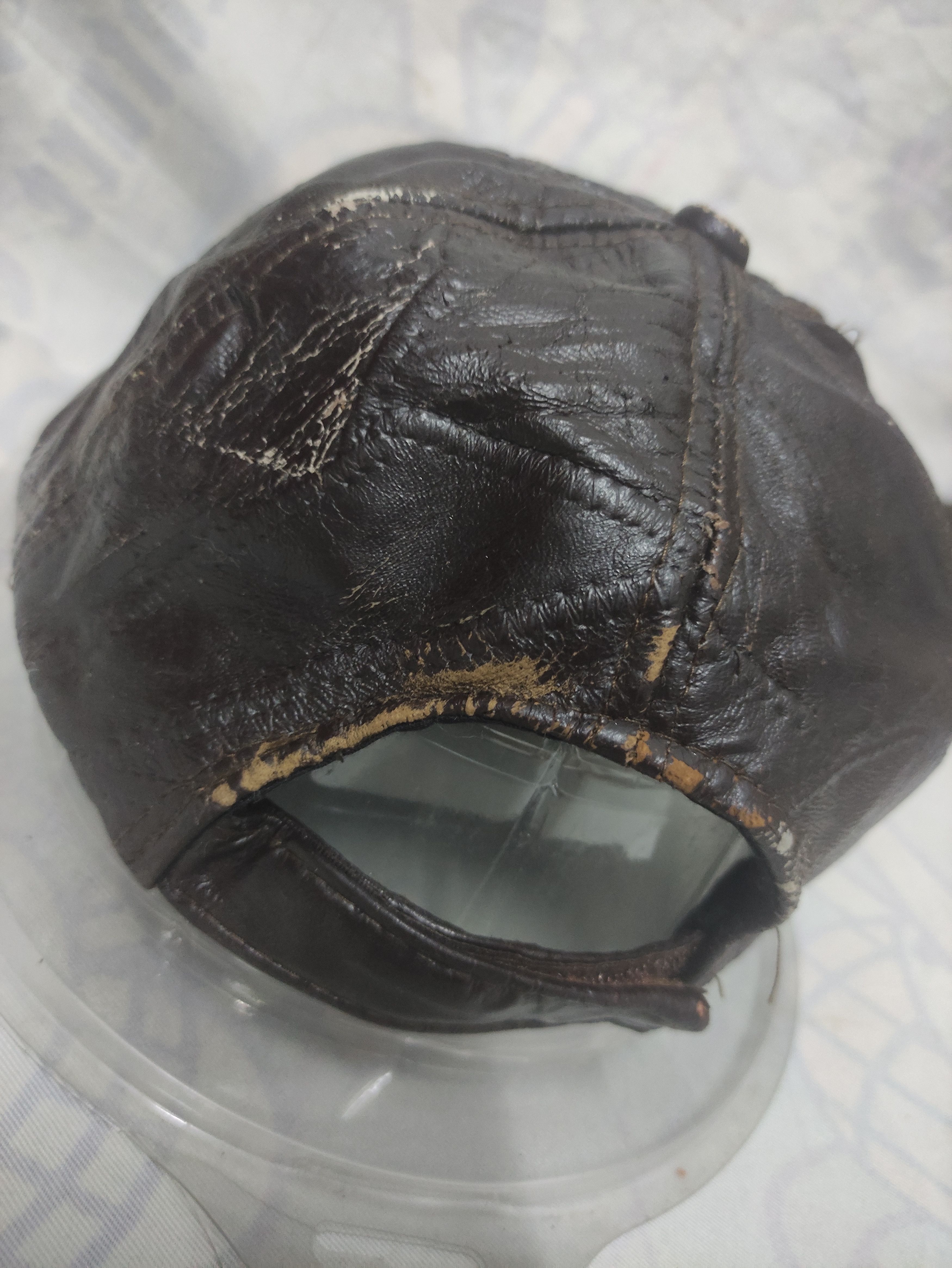 Leather UNBRAND PATCHWORK SOFT LEATHER VINTAGE CAP Size ONE SIZE - 8 Thumbnail