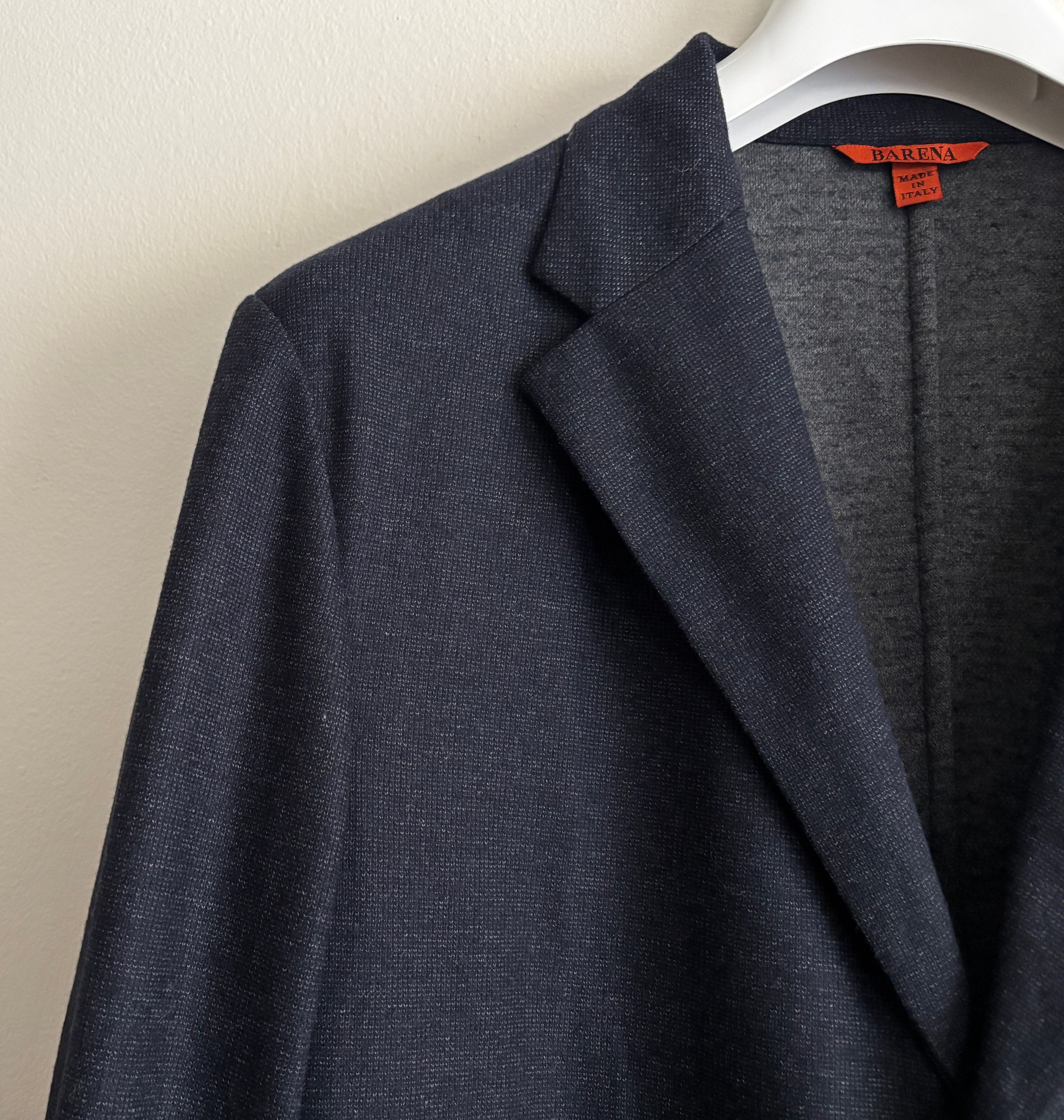 Barena Monocle 3 roll 2 Unstructured Navy Wool Cashmere Sport Coat Size 44R - 4 Thumbnail