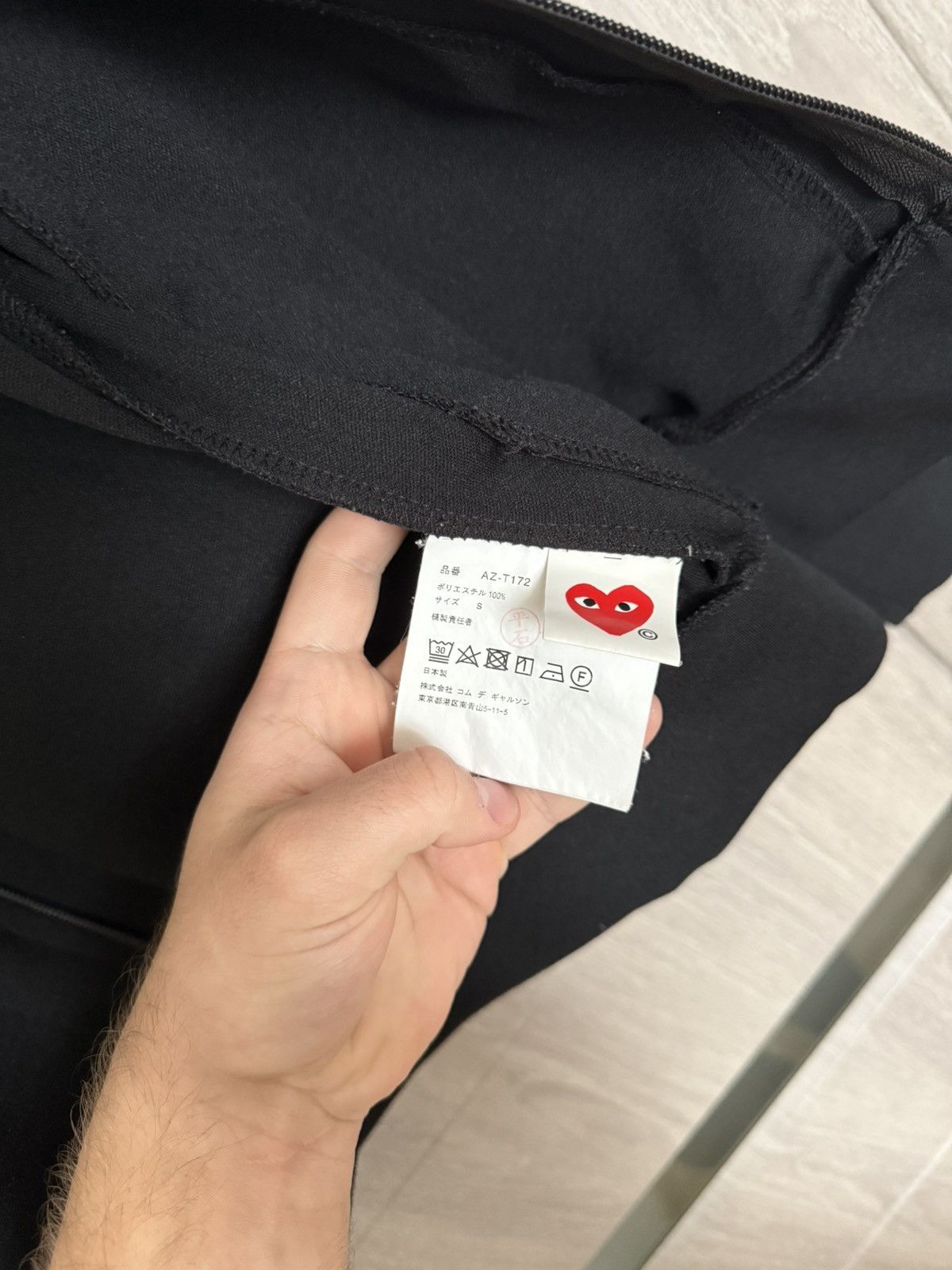 Comme des Garcons Black Comme Des Garcon Play Zip Up Hoodie Size US S / EU 44-46 / 1 - 7 Thumbnail