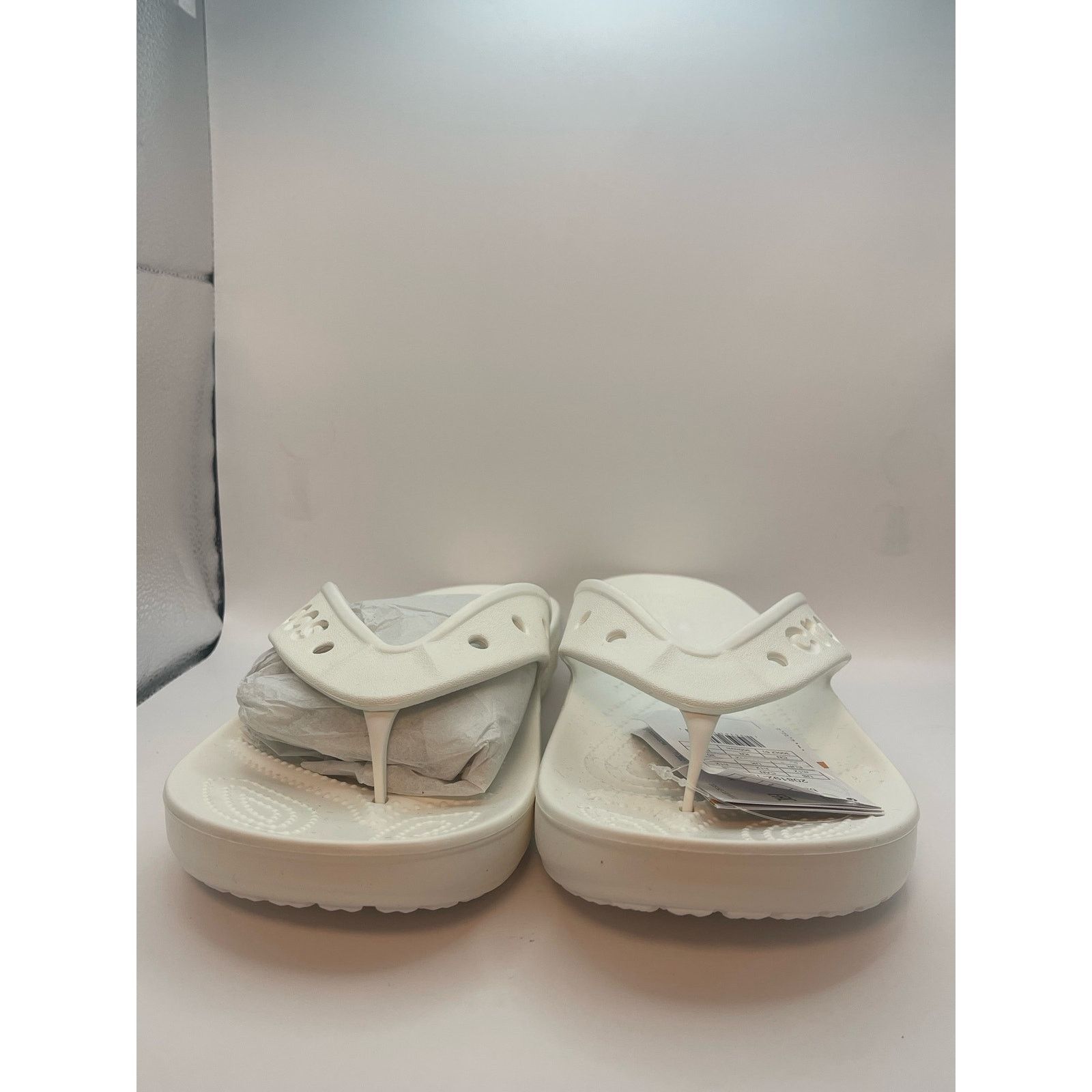 Crocs Crocs White Platform Flip Flops Sandals Slippers Size 12 NWT Size US 12 / EU 45 - 10 Thumbnail