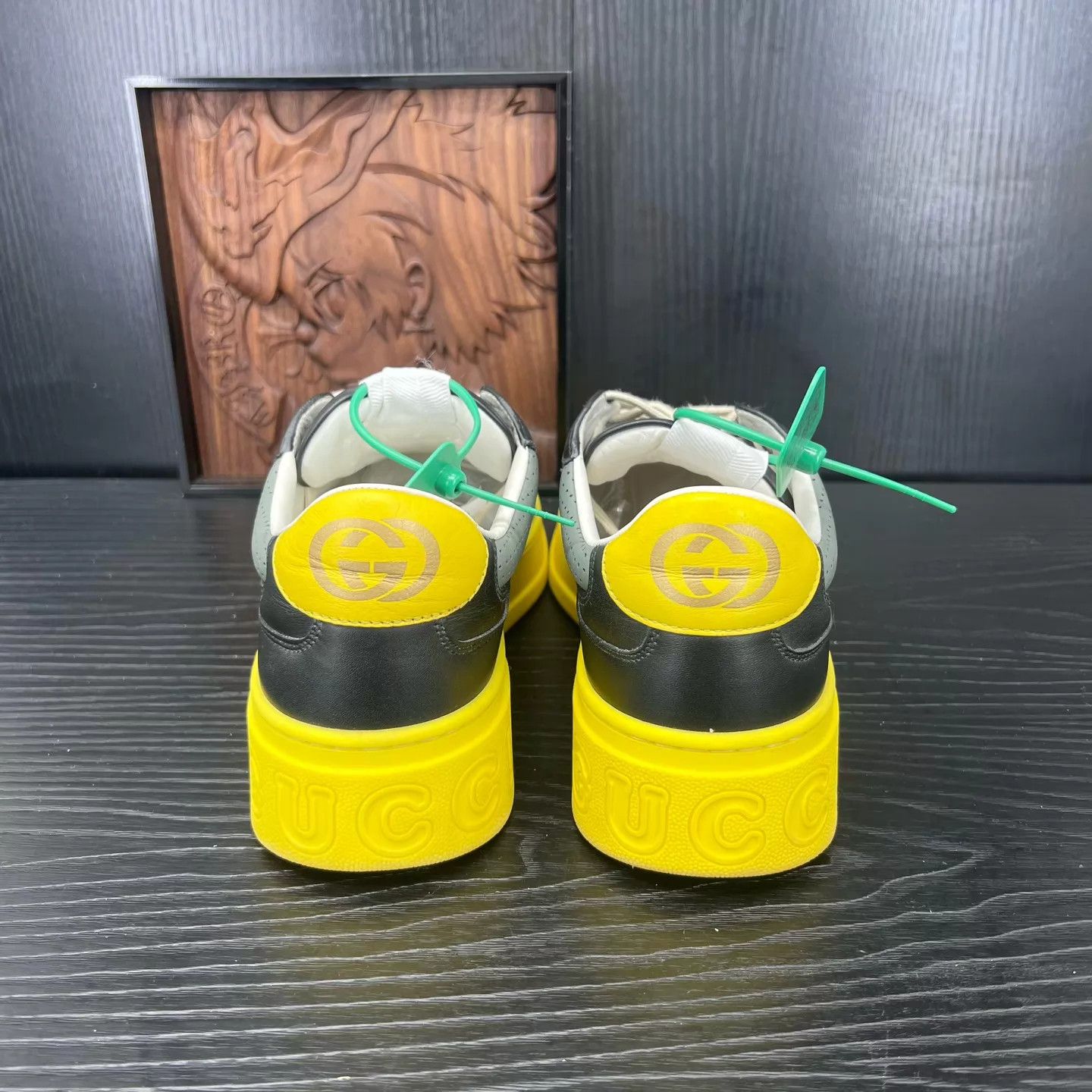 Gucci Gucci Cookie Sneakers Black Yellow 41 Like New Size US 8 / EU 41 - 5 Thumbnail