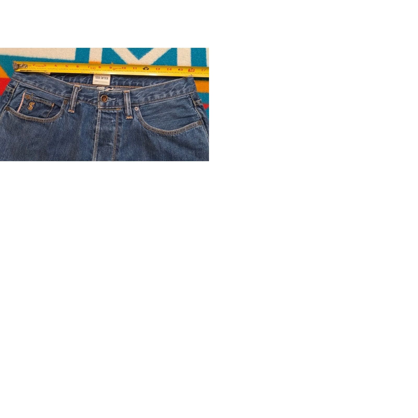 Todd Snyder Todd Snyder Selvedge Denim Jeans 32x30 Classic Fit Button Fly Designer Mens Blue Size US 32 / EU 48 - 9 Thumbnail