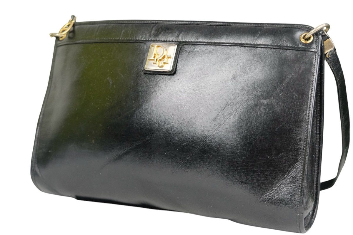 Dior Vintage Christian Dior Leather Shoulder Bag Black leather Size ONE SIZE - 2 Thumbnail