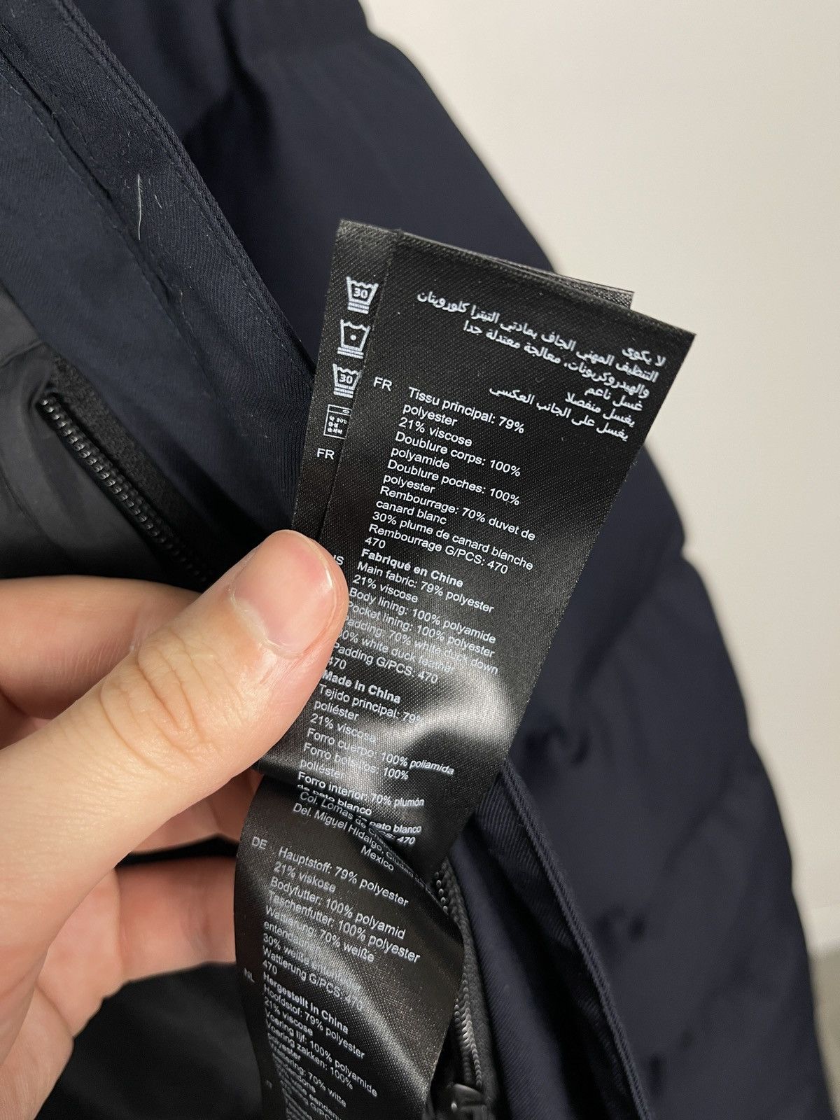Sandro Sandro Paris down coat jacket men 52 L XL navy blue Size US L / EU 52-54 / 3 - 8 Thumbnail