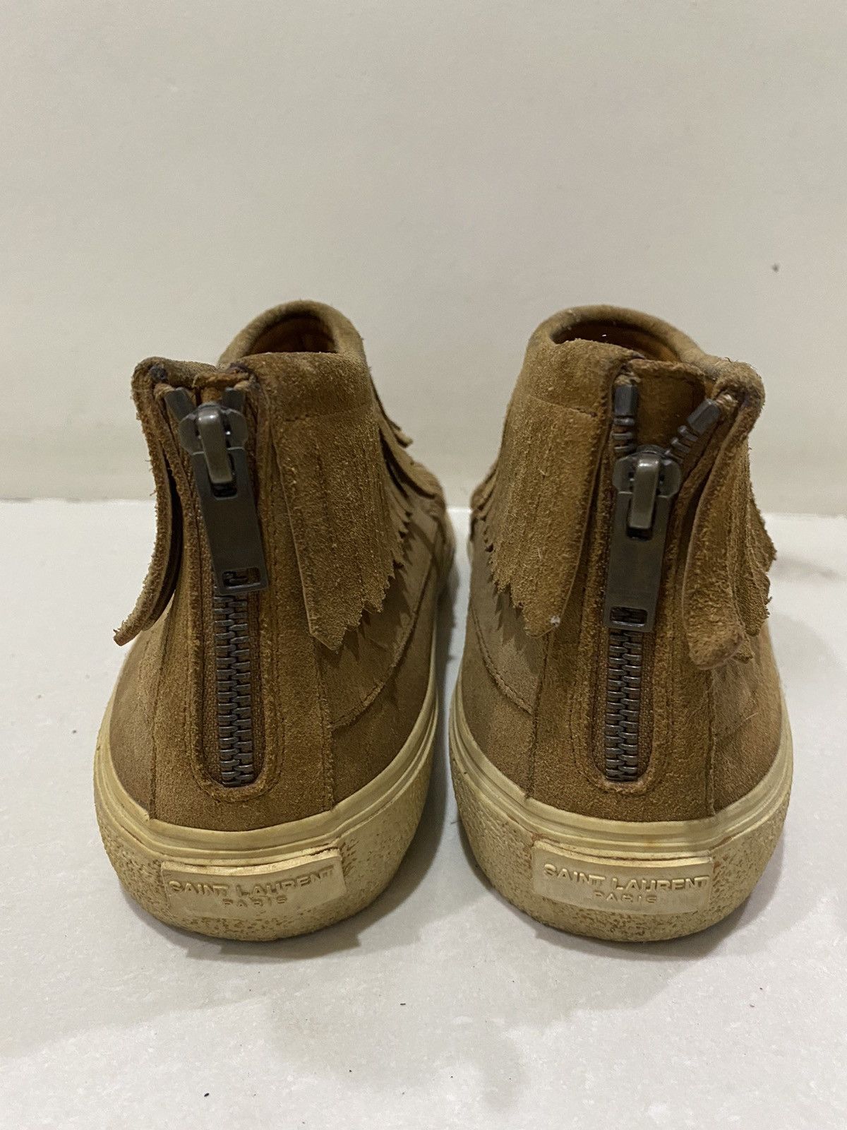 Saint Laurent Paris Yves Saint Laurent Brown Suede Fringe Sneakers Size 10us Size US 10 / EU 43 - 5 Thumbnail