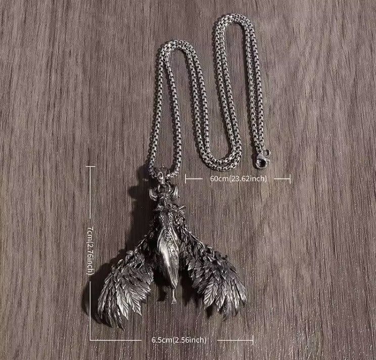 Jewelry GOTHIC Demon Queen Pendant Necklace – 60cm Chain – Size ONE SIZE - 4 Thumbnail