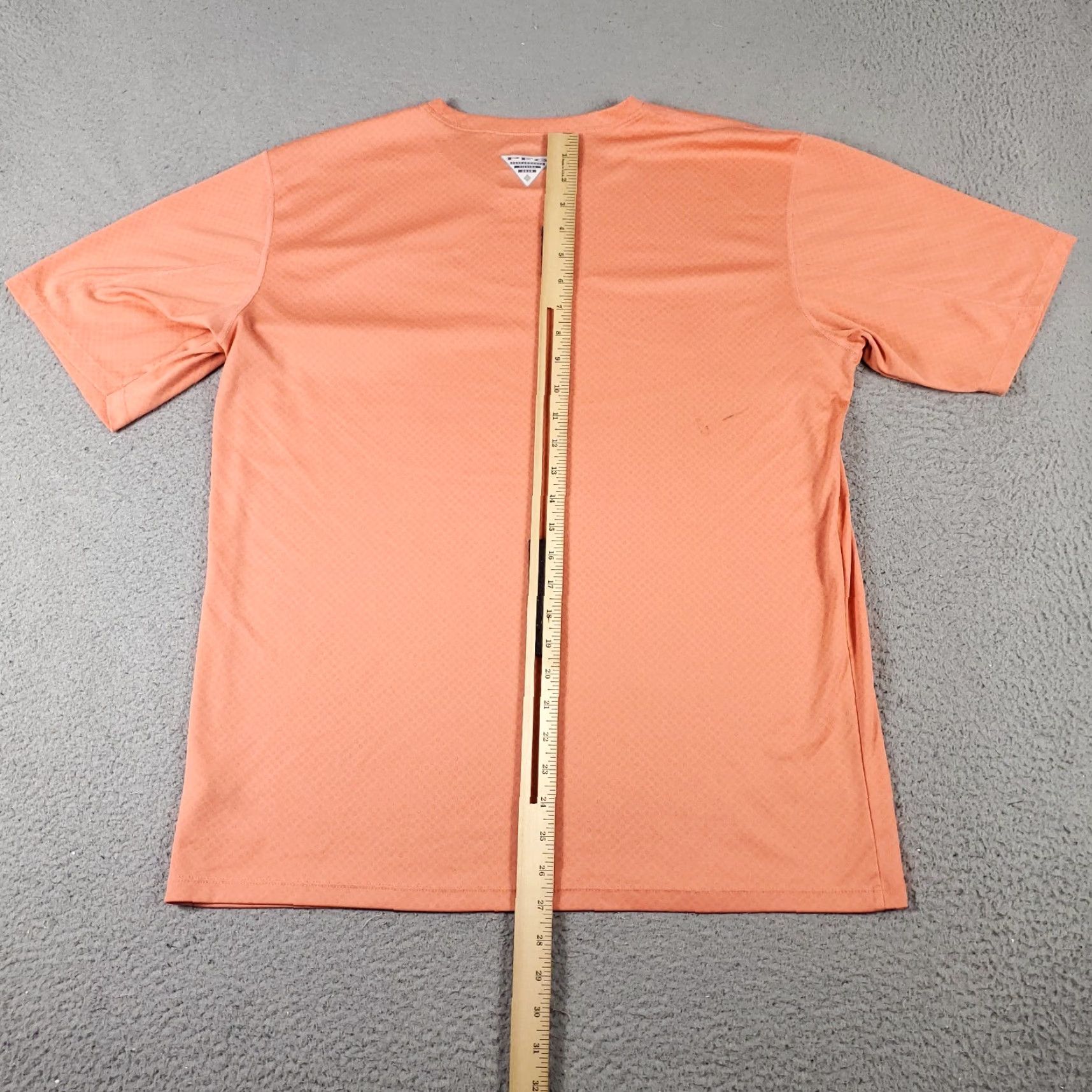 Vintage Columbia T Shirt Mens Large Orange Cotton Blend Short Sleeve Crew Neck Logo Classic Modern Sports Size US L / EU 52-54 / 3 - 4 Thumbnail