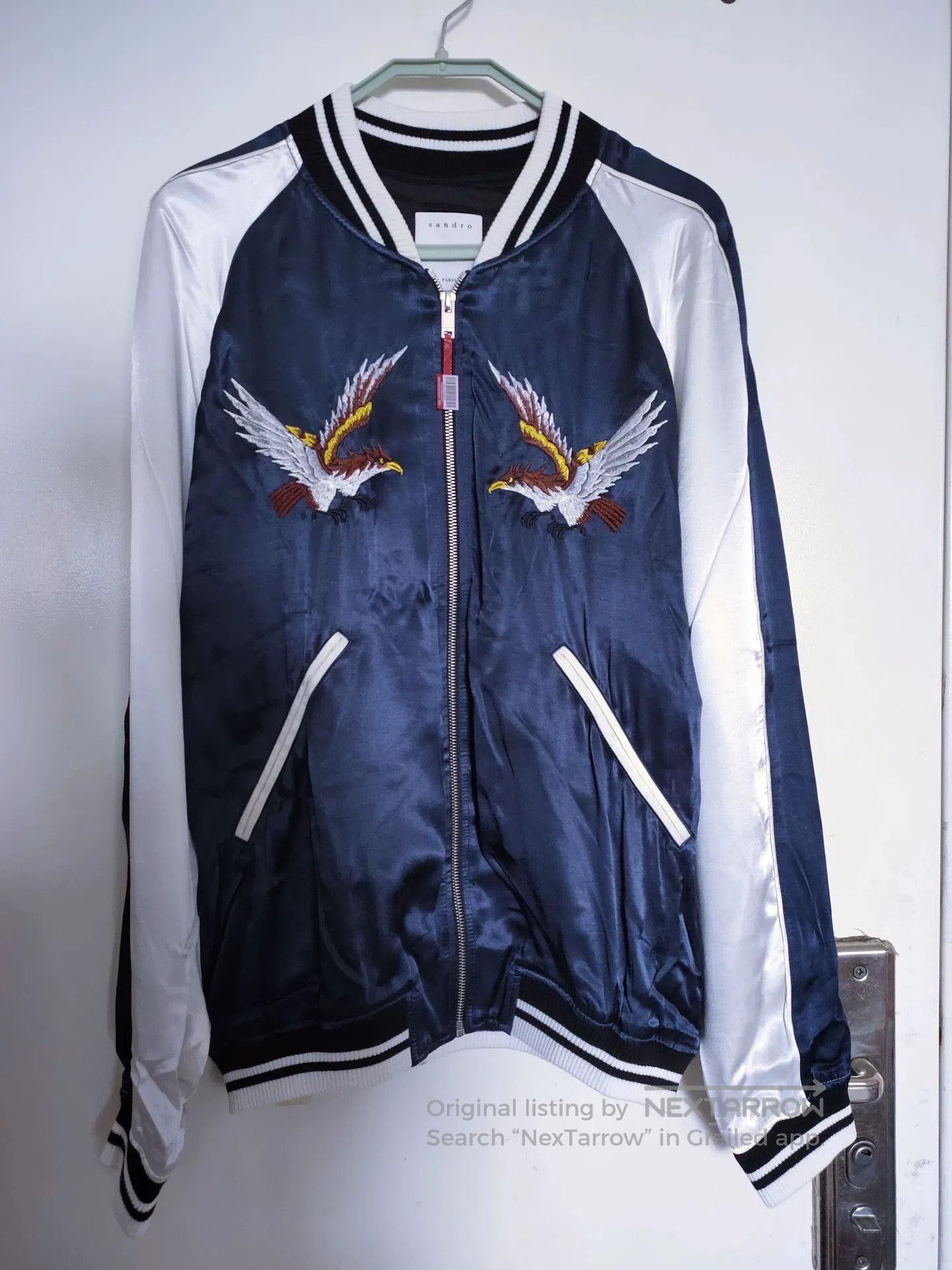 Sandro Sandro Men's Eagle Embroidery Jacket. Size US L / EU 52-54 / 3 - 2 Thumbnail