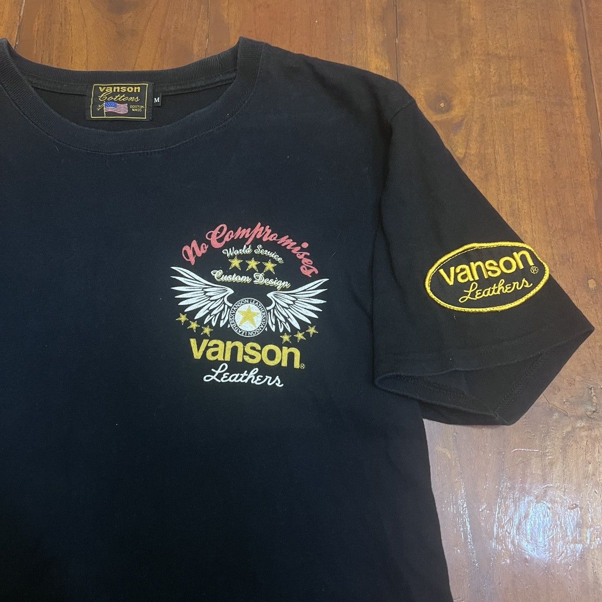 Vanson Leathers Vanson Big Logo Leather Shirt Size US M / EU 48-50 / 2 - 5 Thumbnail