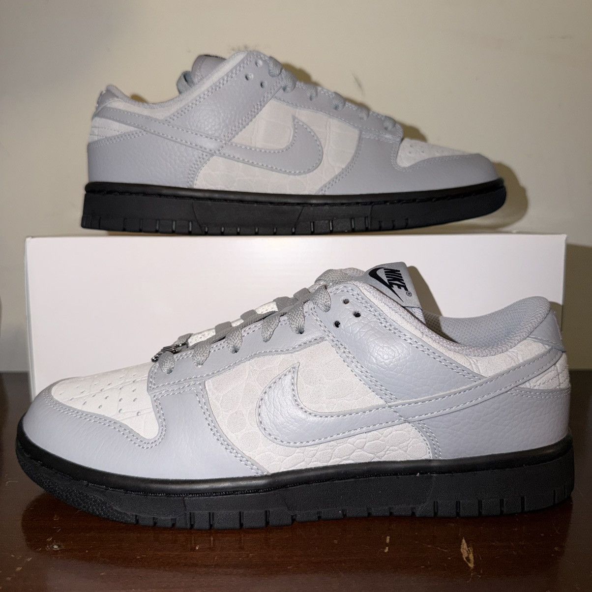 Nike Nike By You 1 of 1 ‘Grey/Black’ - BRAND NEW WITH BOX Size US 8.5 / EU 41-42 - 1 Thumbnail
