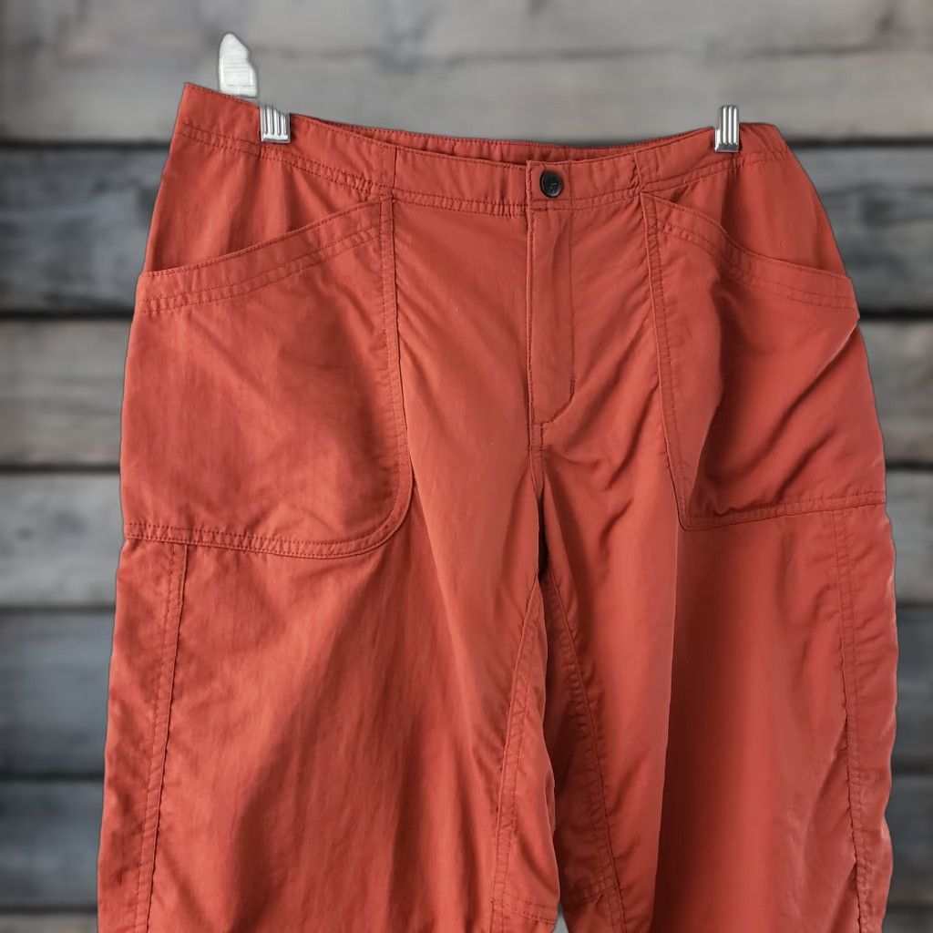 Mountain Hardwear Mountain Hardwear Womens Cropped Pants Sz 6 Rust Red Nylon Mid Rise Inseam 22in Straight Style Crop Size 28" / US 6 / IT 42 - 1 Thumbnail