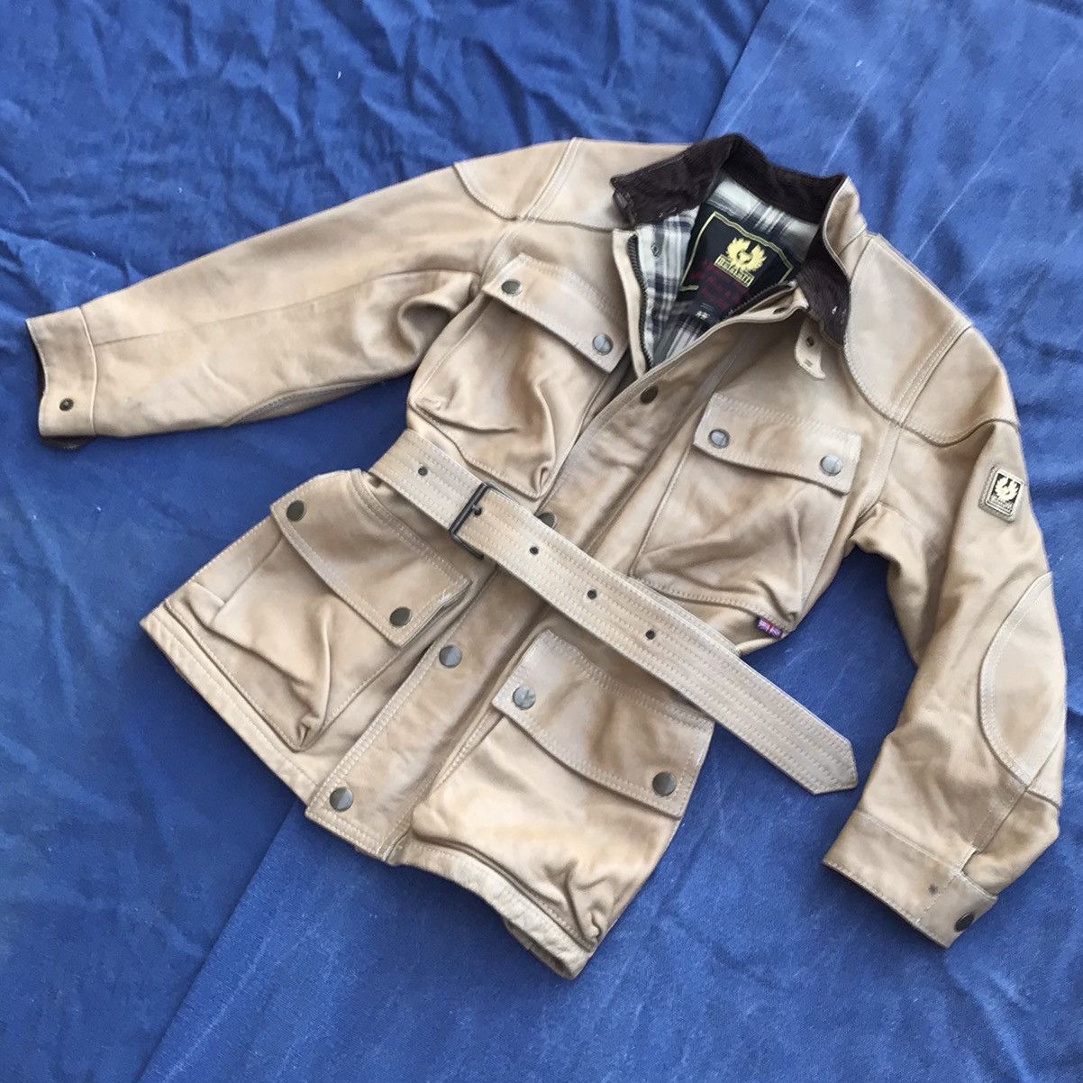 Belstaff BELSTAFF THICK FULL GRAIN VEG TANNED LEATHER JACKET Size M / US 6-8 / IT 42-44 - 3 Thumbnail
