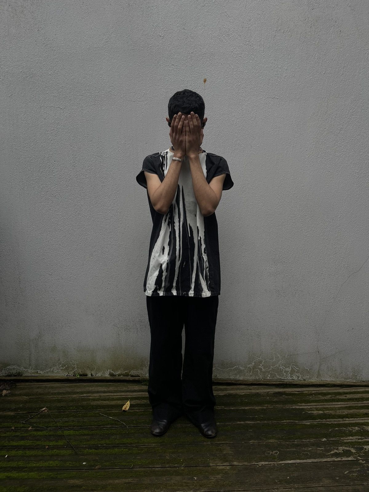 Rick Owens × Rick Owens Drkshdw Rick Owens Drkshdw Mastodon FW16 Bleach/Vomit Denim Top Size US M / EU 48-50 / 2 - 14 Thumbnail