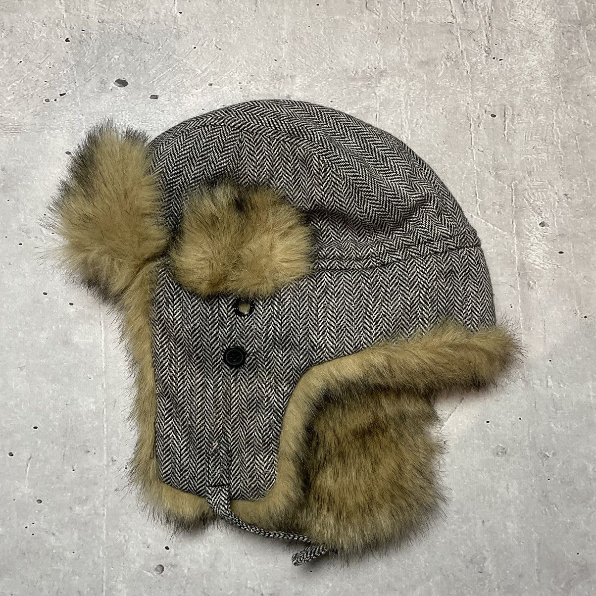 Vintage Vintage Hat Ushanka Mohair Fuzzy Y2K Cap Size ONE SIZE - 4 Thumbnail