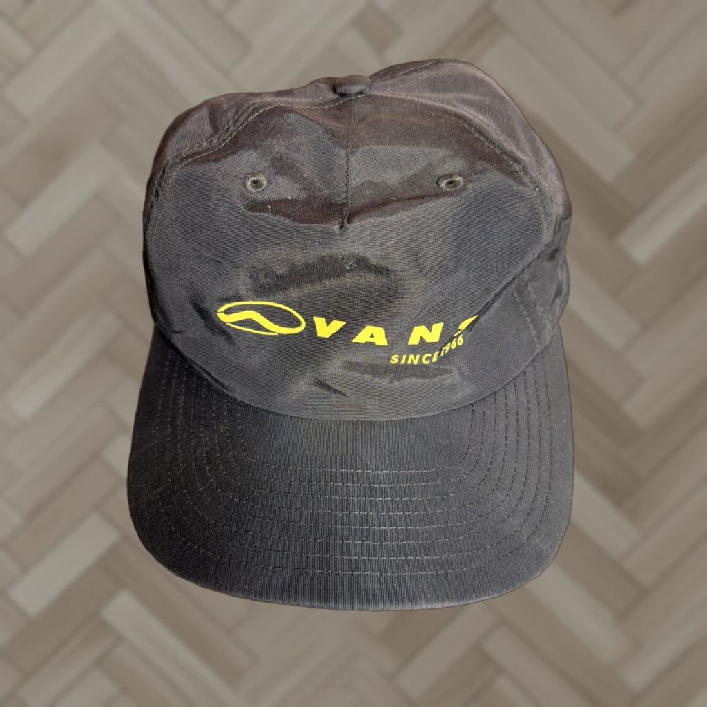 Vans VANS Black Nylon Strapback Adjustable Hat Baseball Cap One Size Mens Men Adjustable Lightweight Black Nylon Strapback Hat Size ONE SIZE - 1 Thumbnail