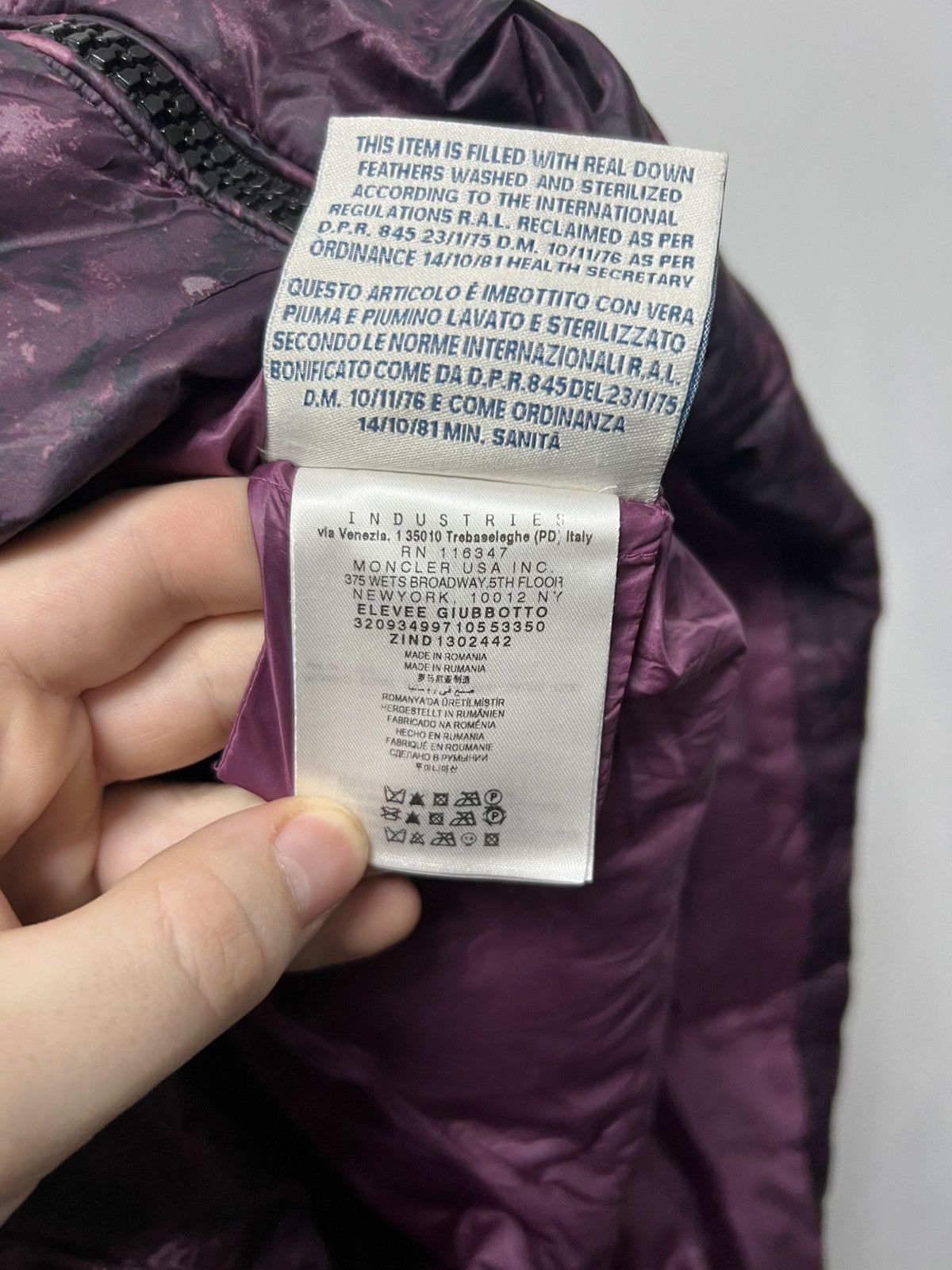 Moncler Vintage Moncler Womens Puffer Luxury Purple Size XS / US 0-2 / IT 36-38 - 17 Thumbnail