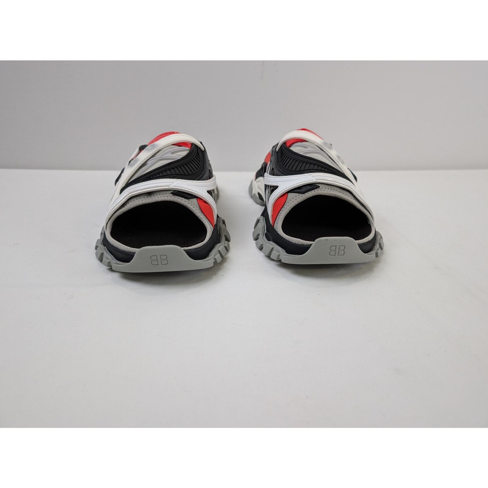 Balenciaga o1rshd1 Trcl Slide Slipper in Black/Grey/Red Size US 13 / EU 46 - 9 Thumbnail