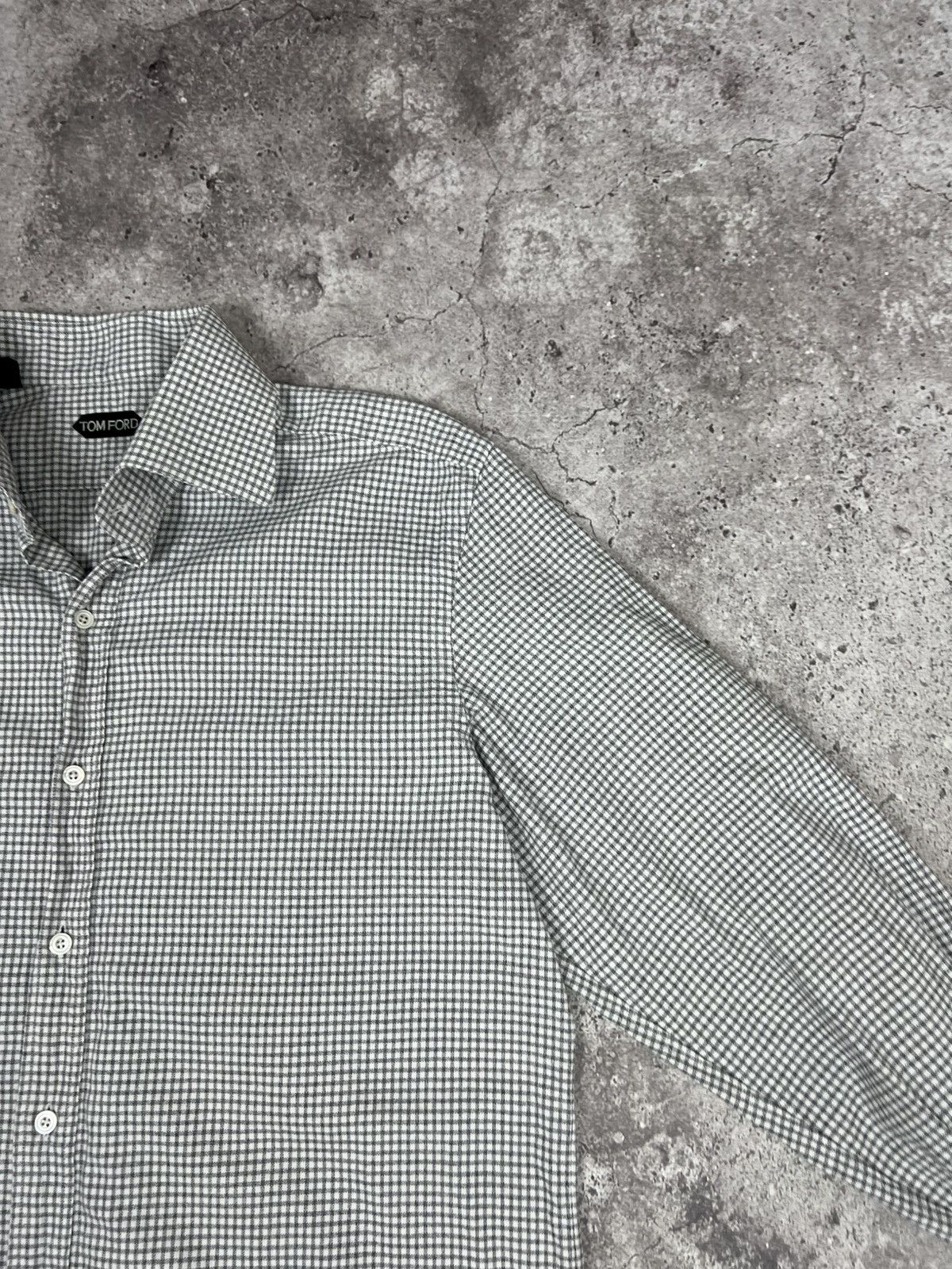 Tom Ford Tom Ford Check Cotton Shirt Button Up Overshirt Long Sleeve Size US XL / EU 56 / 4 - 8 Thumbnail