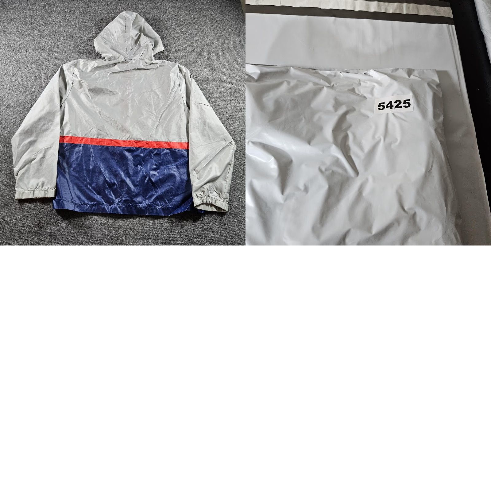 Brooks Brooks Jacket Mens L Gray Blue Nylon Hooded Windbreaker Full Zip Running & Jogging Size US L / EU 52-54 / 3 - 8 Thumbnail