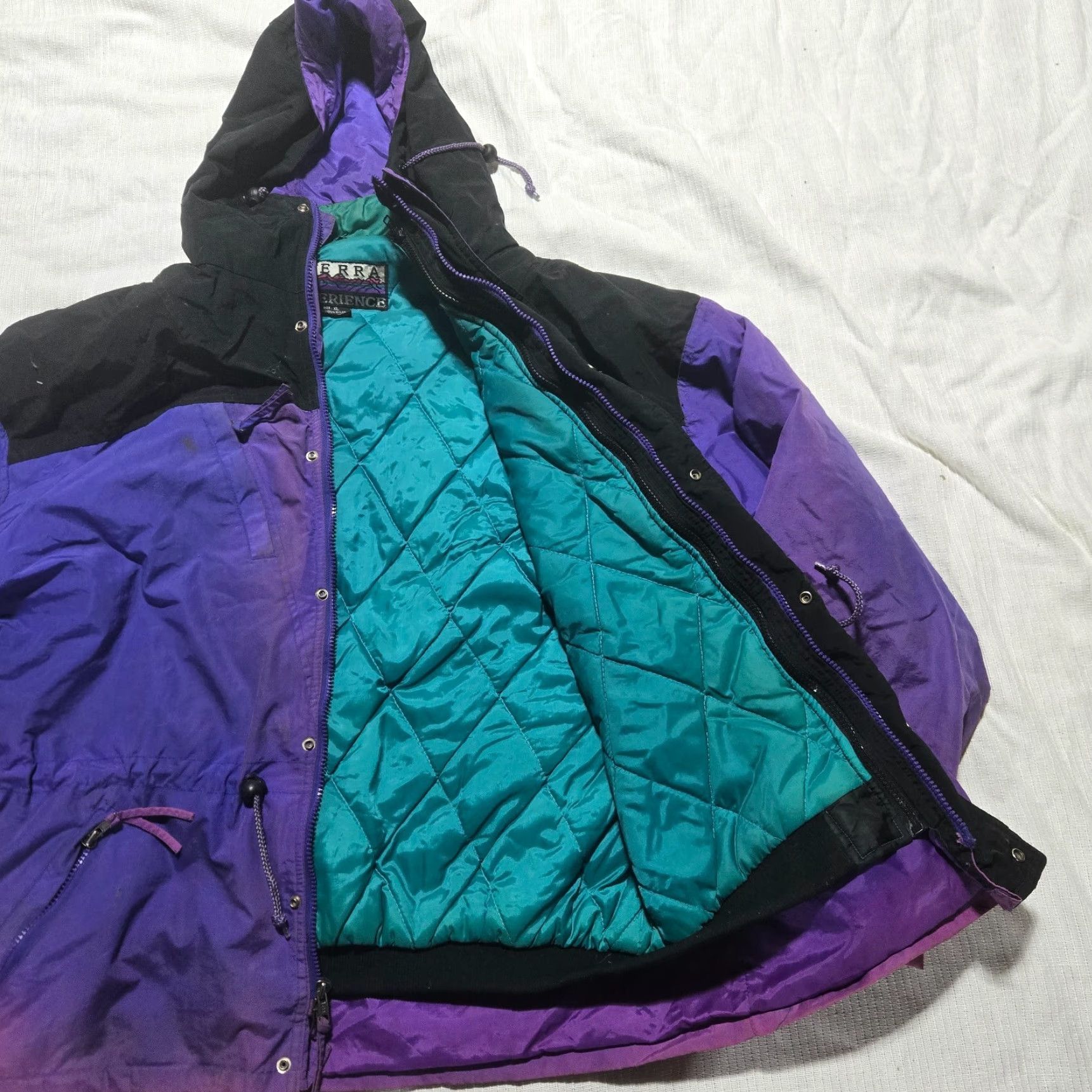 Vintage VINTAGE Sierra Experience Jacket Windbreaker Purple Women's XL Adult Jacket Windbreaker, Purple, XL, Women, Sierra Experience, Vintage, Jacket Size XL / US 12-14 / IT 48-50 - 3 Thumbnail