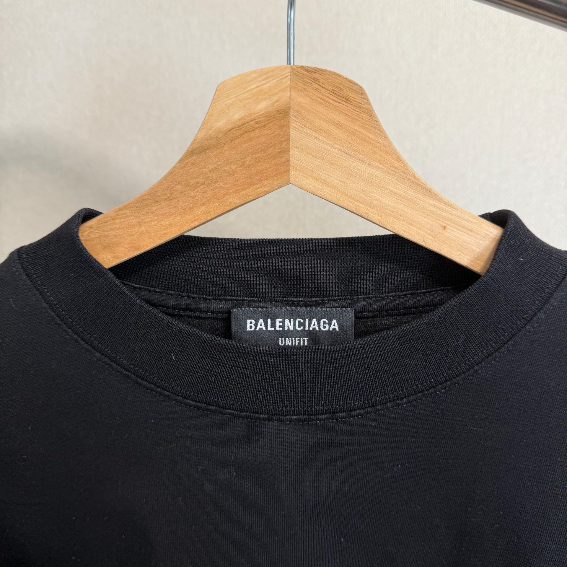 Balenciaga Balenciaga SS22 Oversized Plain T-Shirt Black Size US XL / EU 56 / 4 - 3 Thumbnail