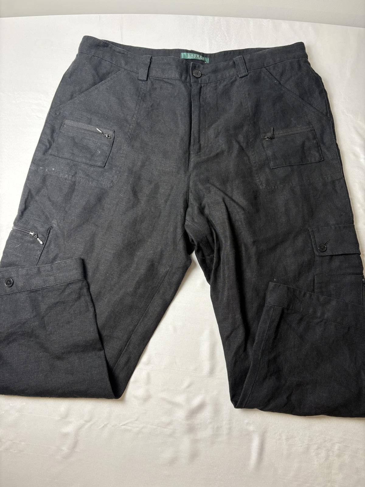 Polo Ralph Lauren Ralph Lauren black cargos - size 14 Size 36" / US 14 / IT 50 - 1 Thumbnail