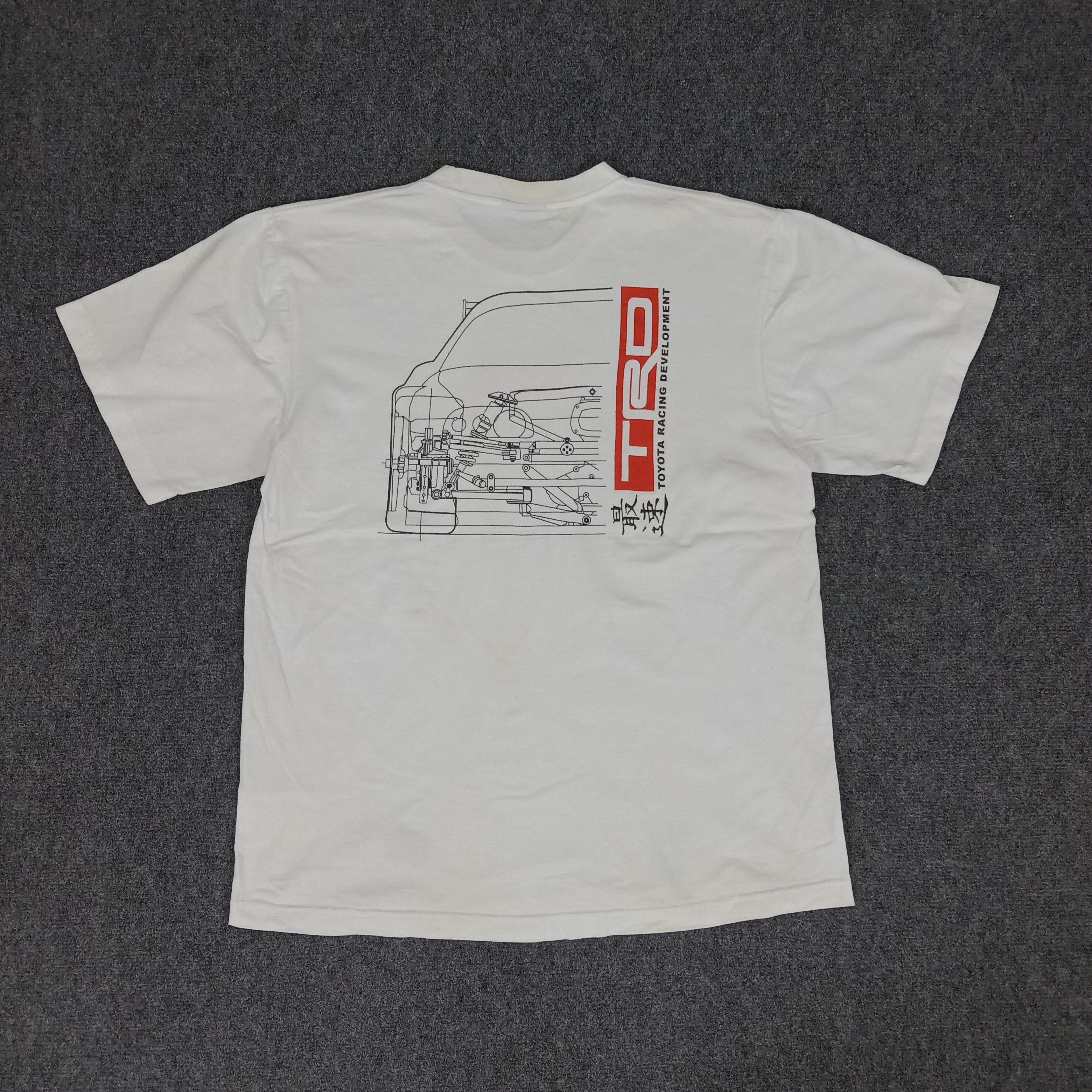 Japanese Brand × Vintage TRD Racing Development Toyota Team Tshirt Size US L / EU 52-54 / 3 - 1 Thumbnail