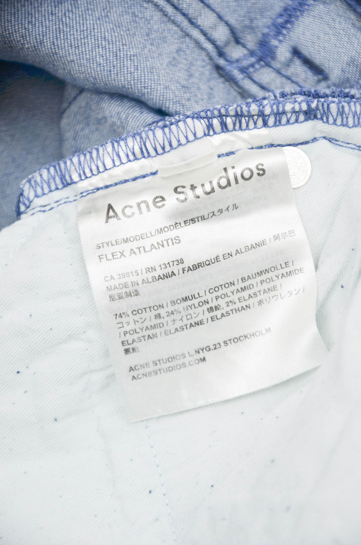 Acne Studios Acne Studios Flex Atlantis Skinny Fit Jeans size 27 Size 27" / US 4 / IT 40 - 7 Thumbnail