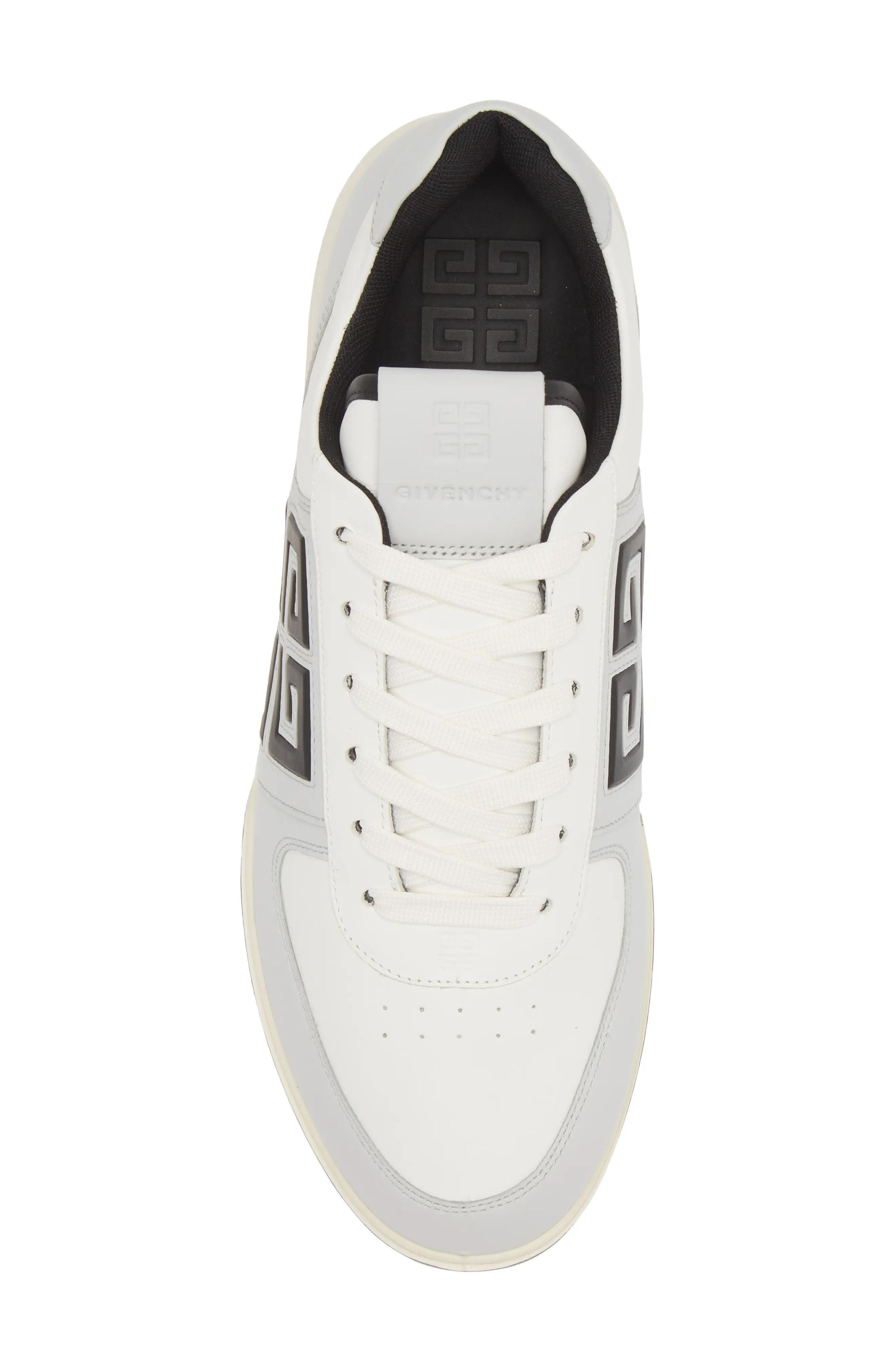 Givenchy o1w1db10325 G4 Low Top Leather Sneaker in Grey/Black Size US 11 / EU 44 - 4 Thumbnail